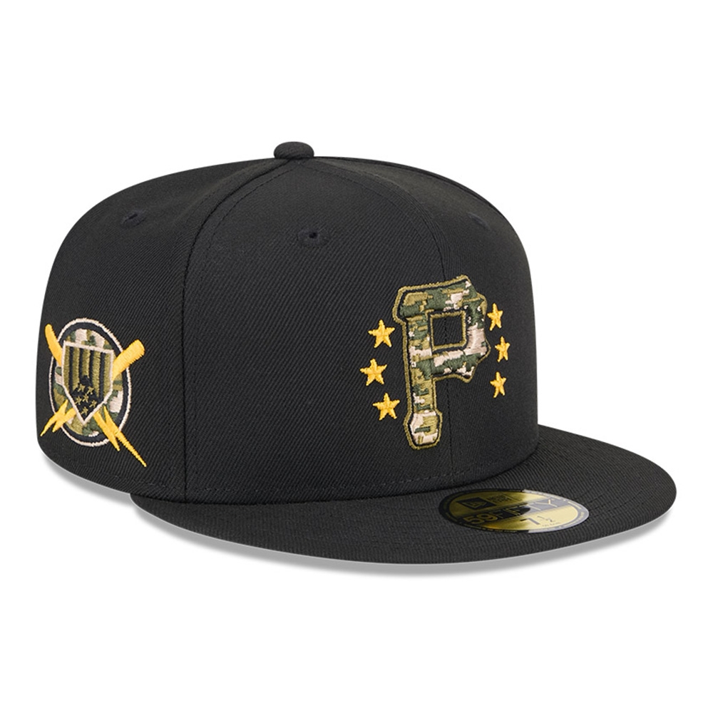 Pittsburgh Pirates 2024 MLB Authentic Armed Forces New Era 59FIFTY Fitted Cap