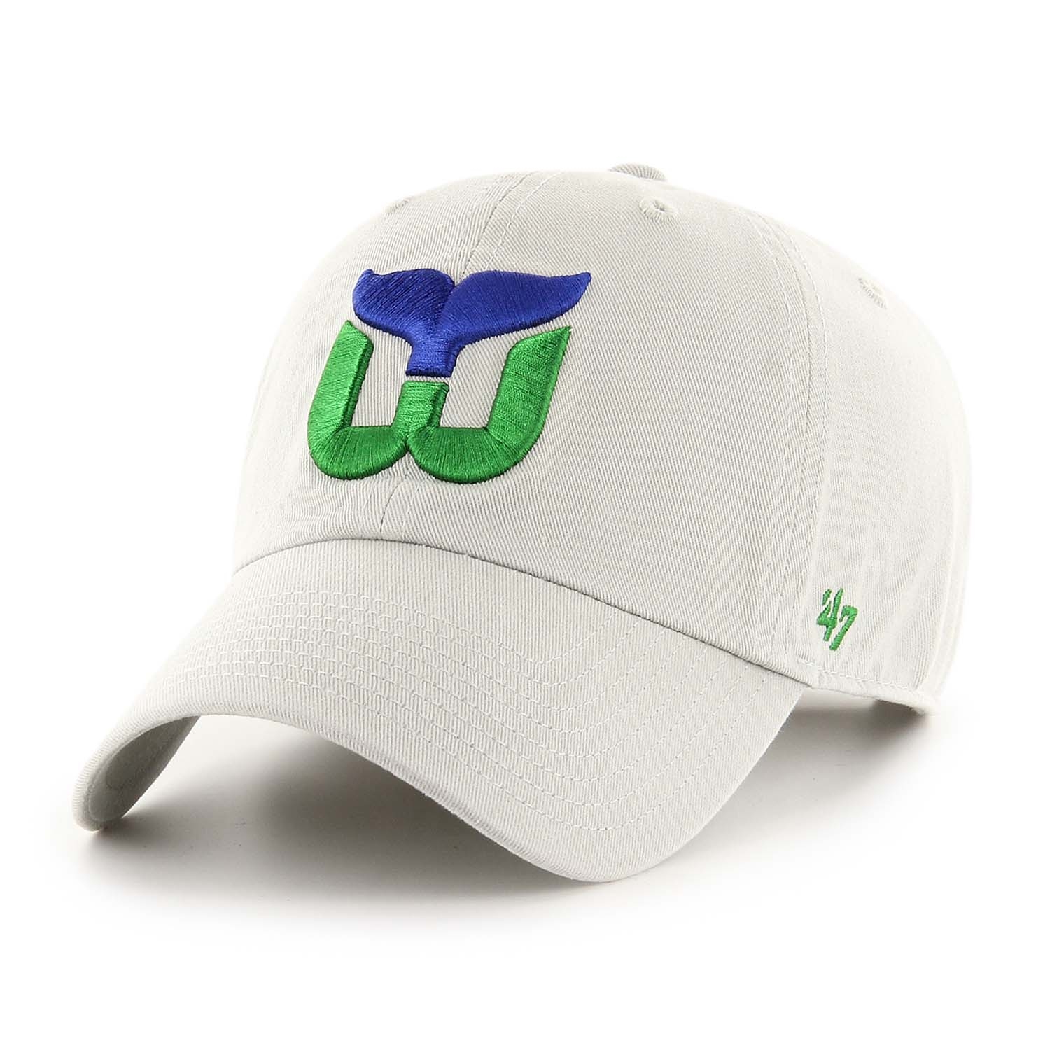 Hartford Whalers Vintage '47 Clean Up Adjustable NHL Cap Gray