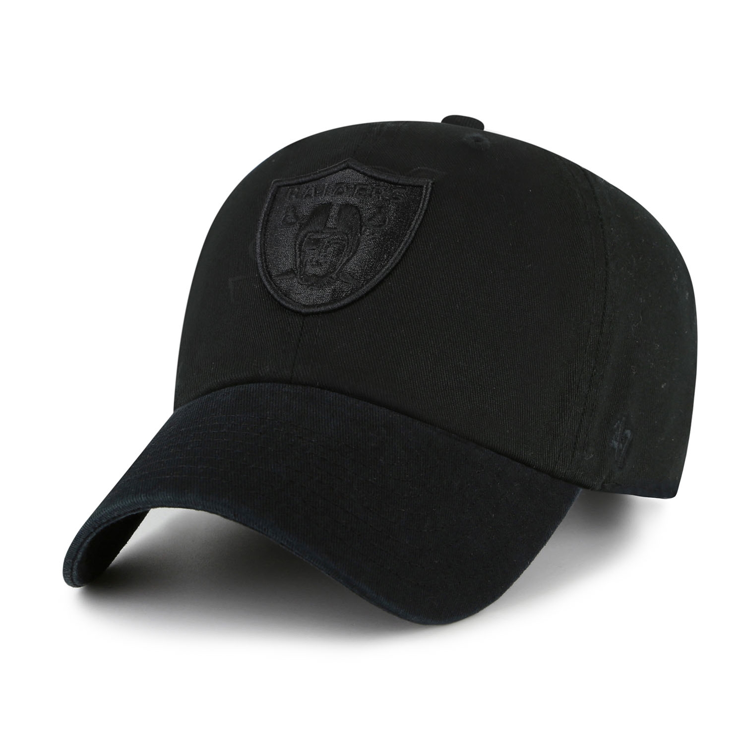Las Vegas Raiders '47 Clean Up Black Logo Adjustable NFL Cap Schwarz
