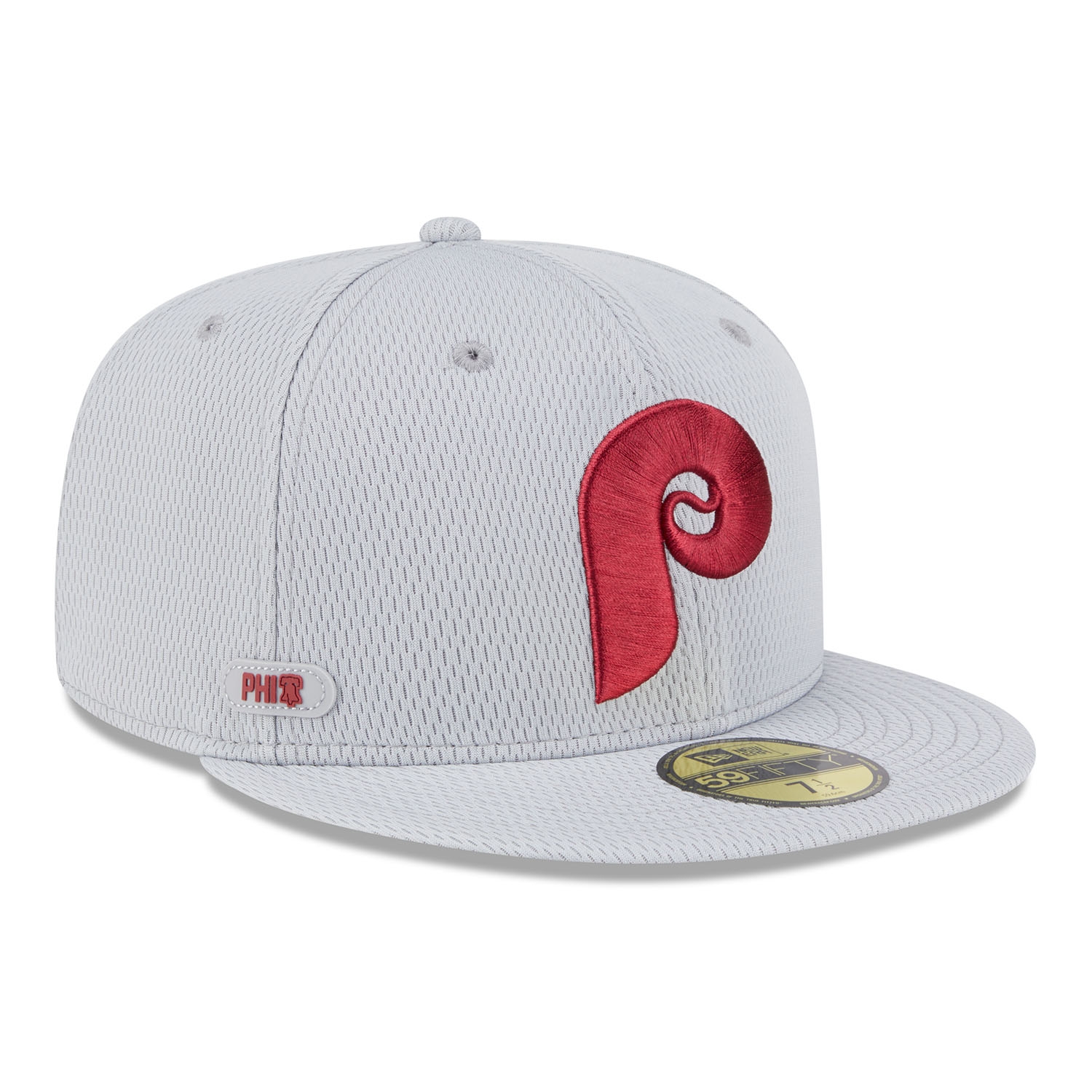 Philadelphia Phillies 2025 MLB Authentic Clubhouse Cooperstown 59FIFTY Fitted Cap Grau