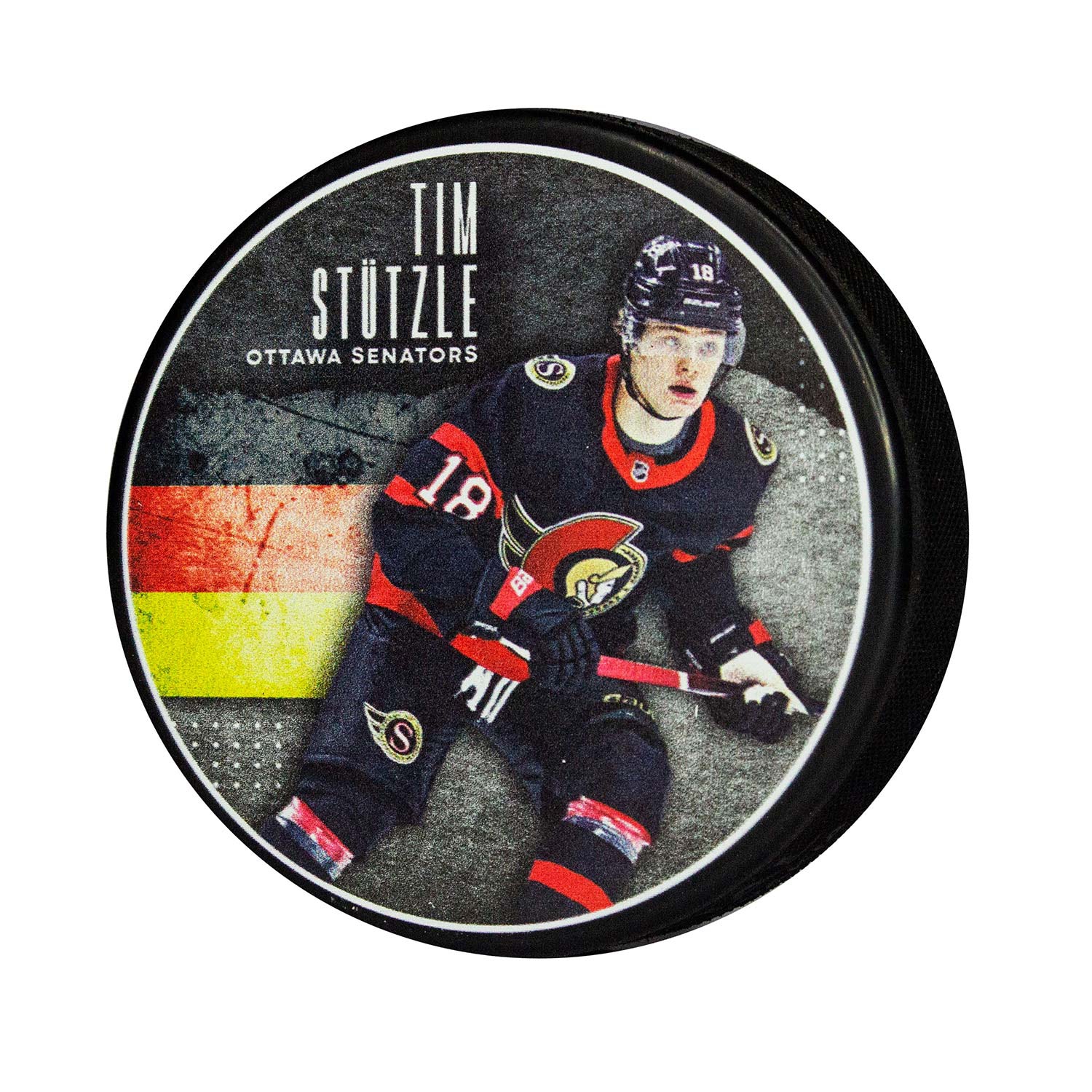Tim Stützle Ottawa Senators InGlasCo NHL Souvenir Puck