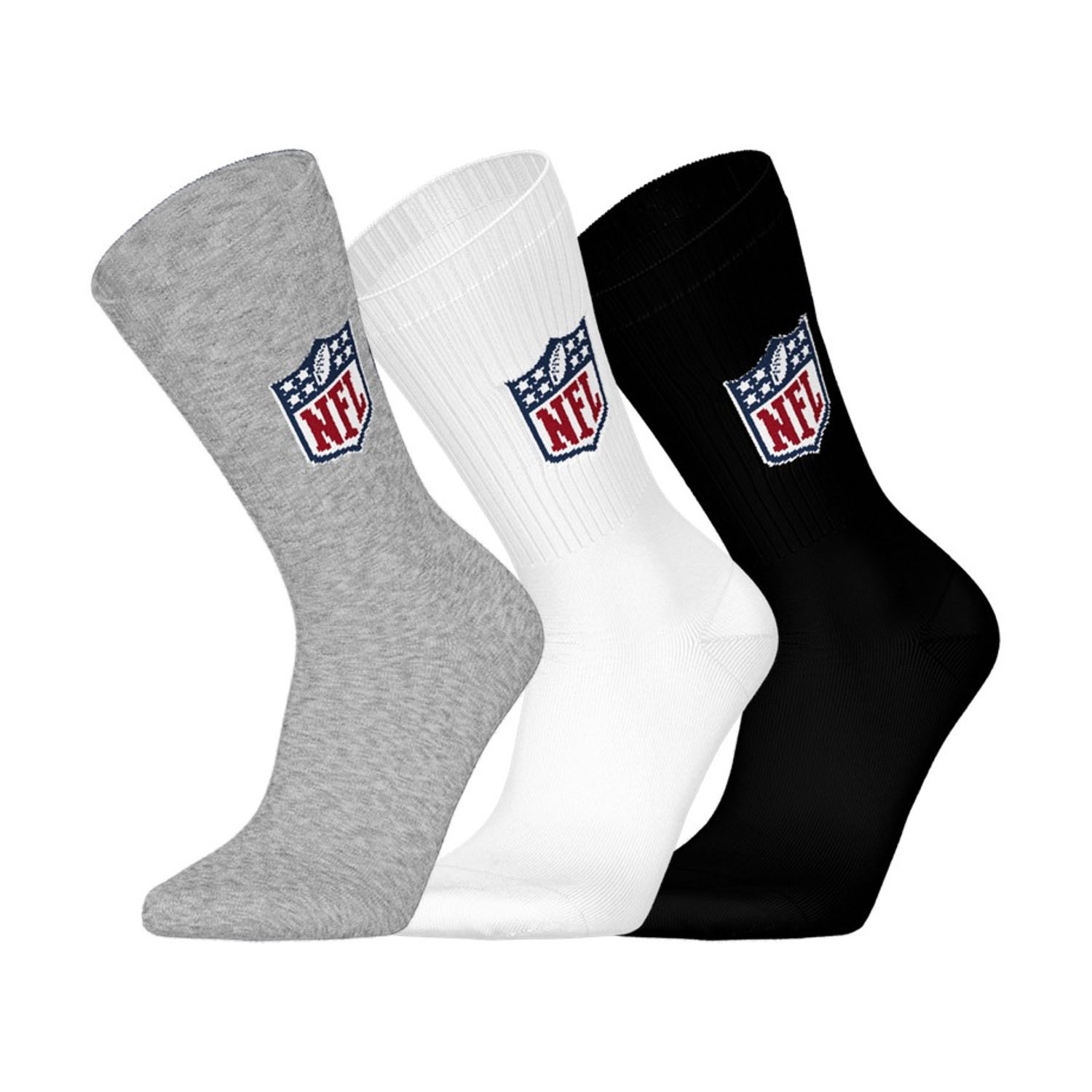 NFL Shield Set Football Crew Socken (3er-Pack)