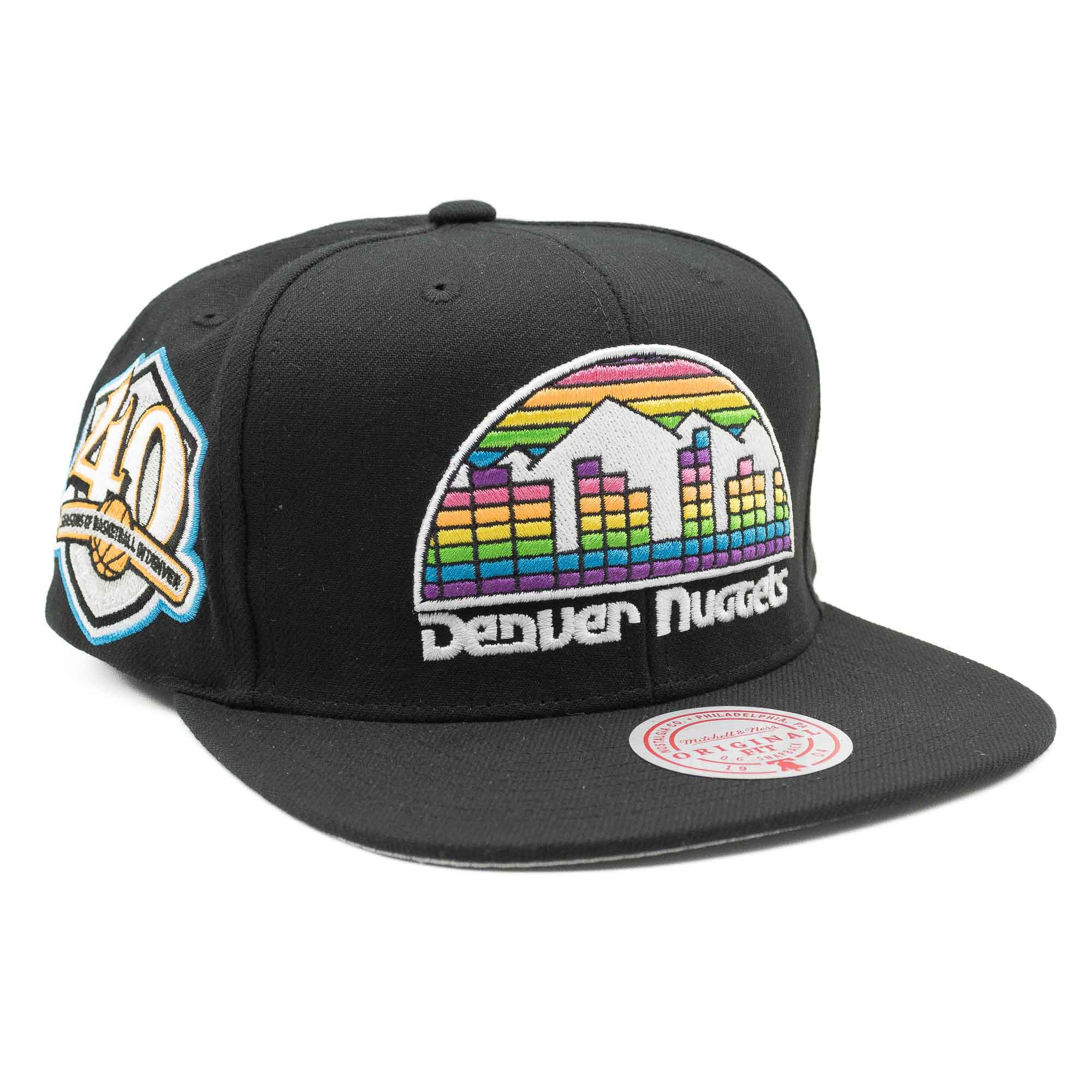 Denver Nuggets Neon Tropical Mitchell & Ness Snapback NBA Cap