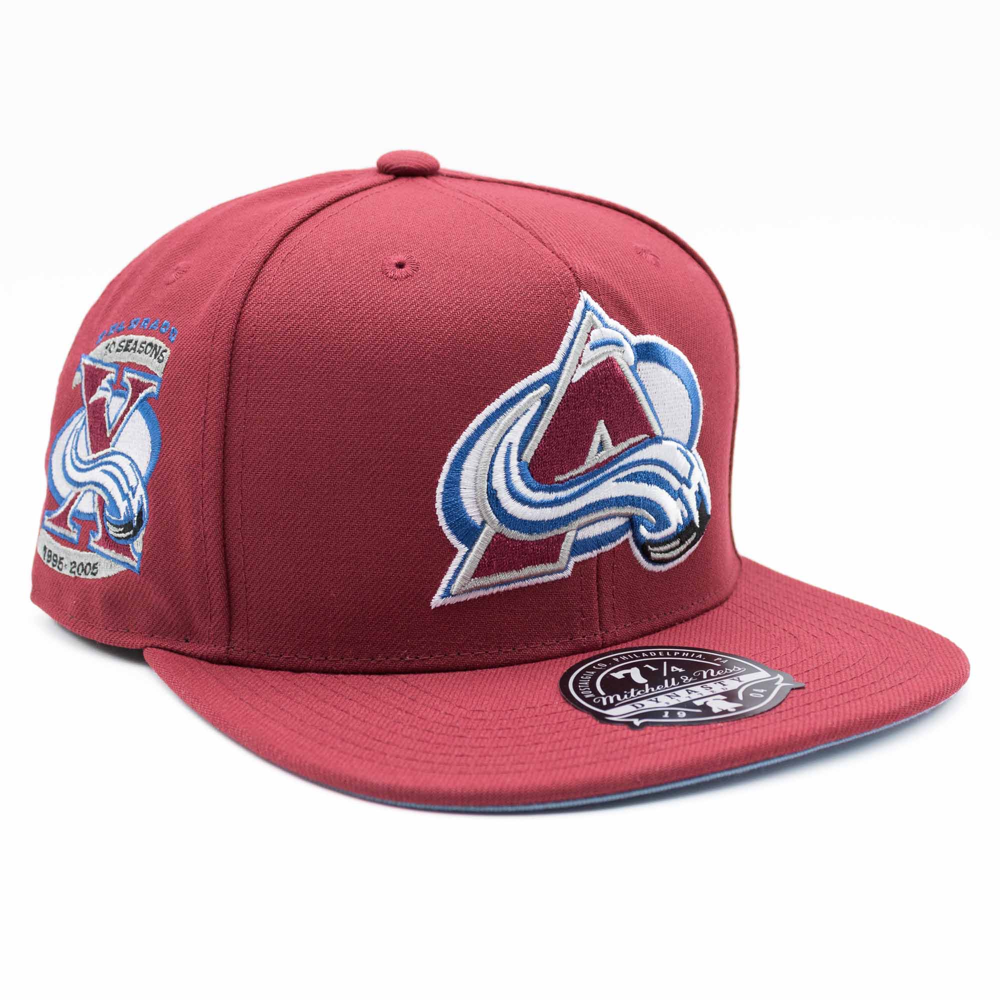 Colorado Avalanche Vintage Mitchell & Ness Fitted NHL Cap Maroon