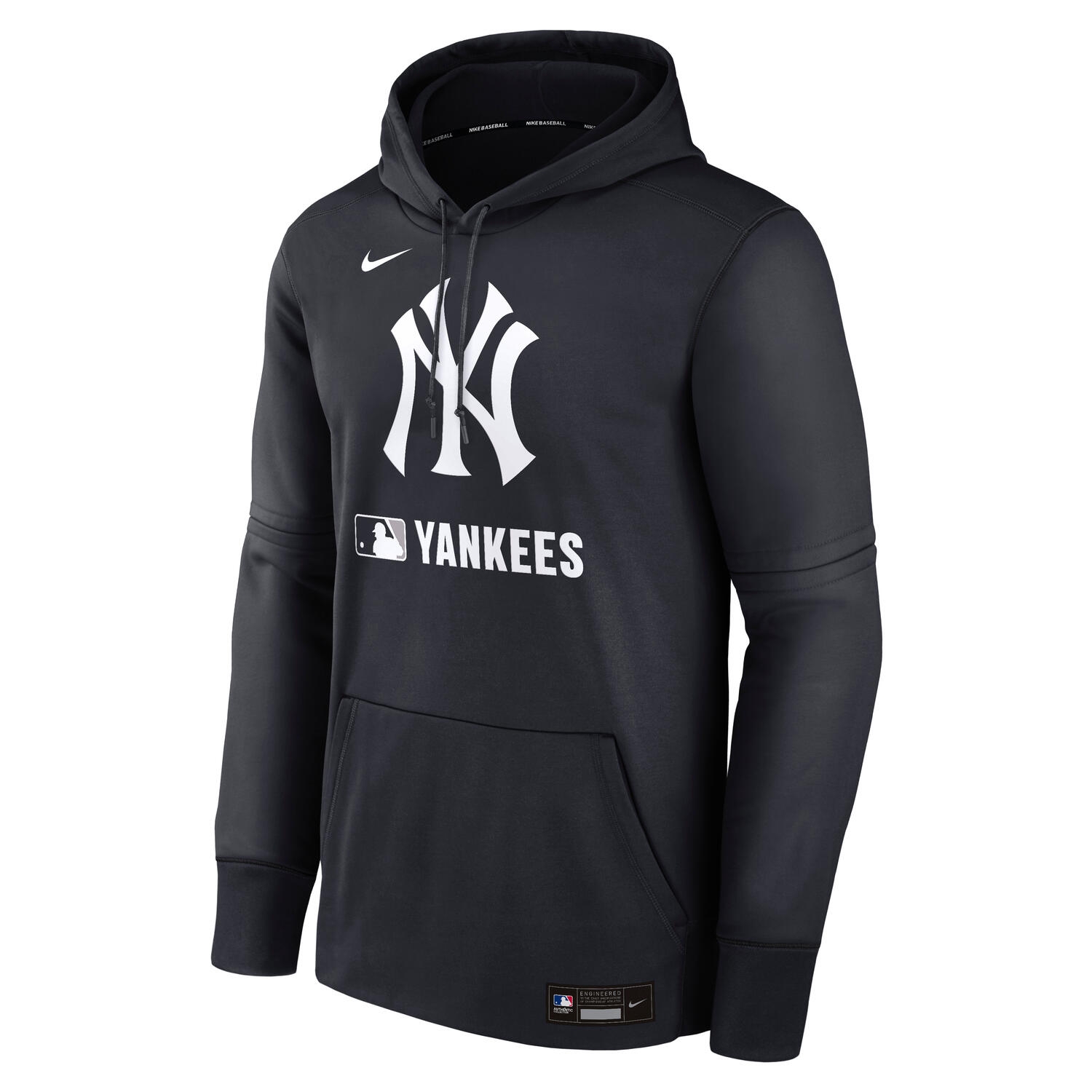 New York Yankees 2025 MLB Authentic Performance Therma Hoodie Navy