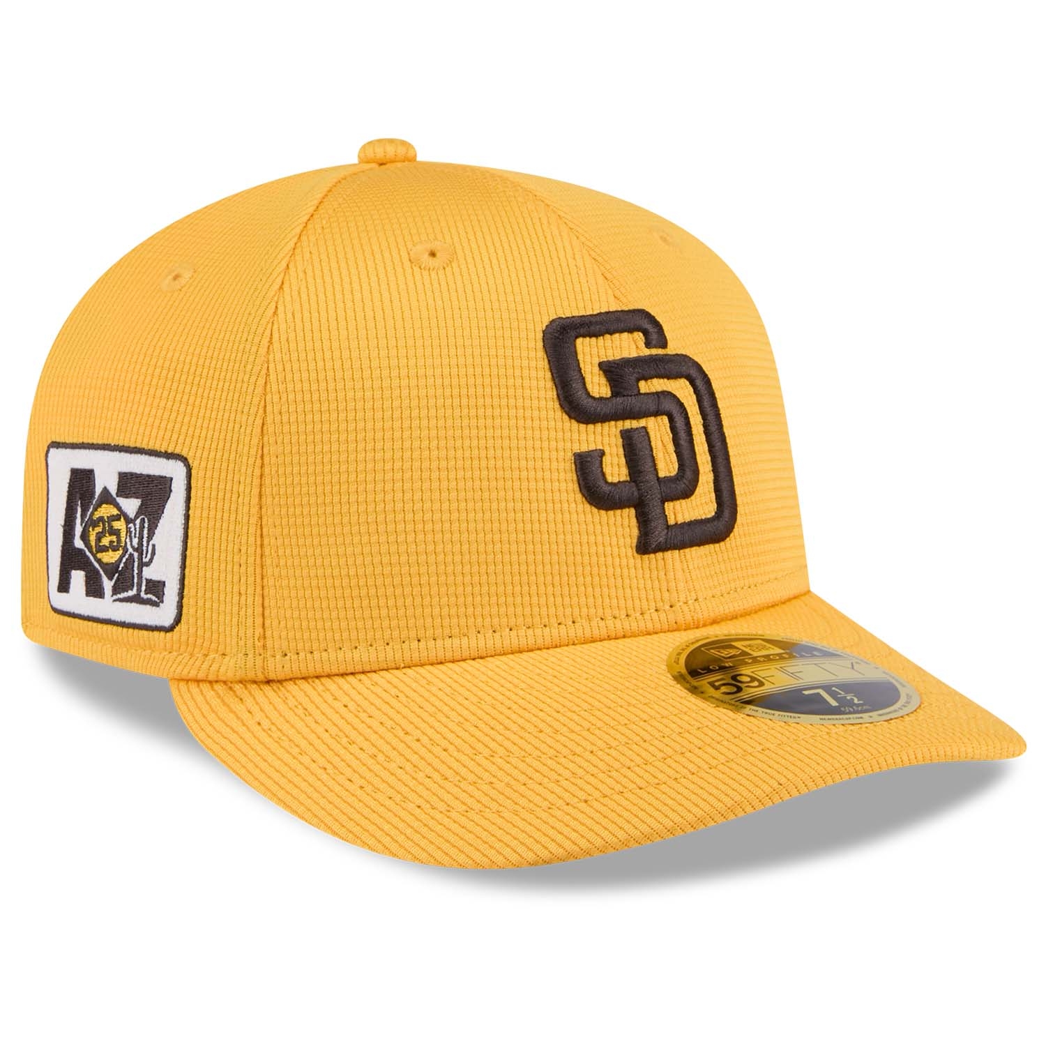 San Diego Padres 2025 MLB Spring Training Low Profile 59FIFTY Fitted Cap Yellow