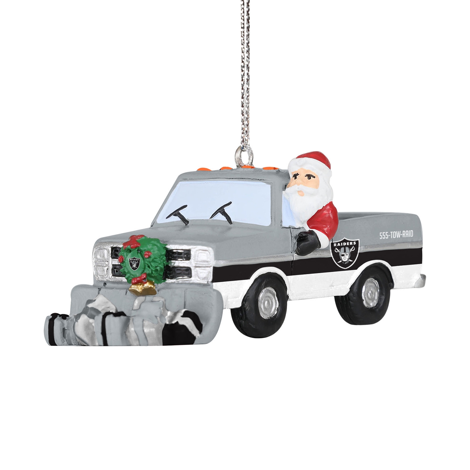Las Vegas Raiders NFL Snow Plow Truck Weihnachtsanhänger
