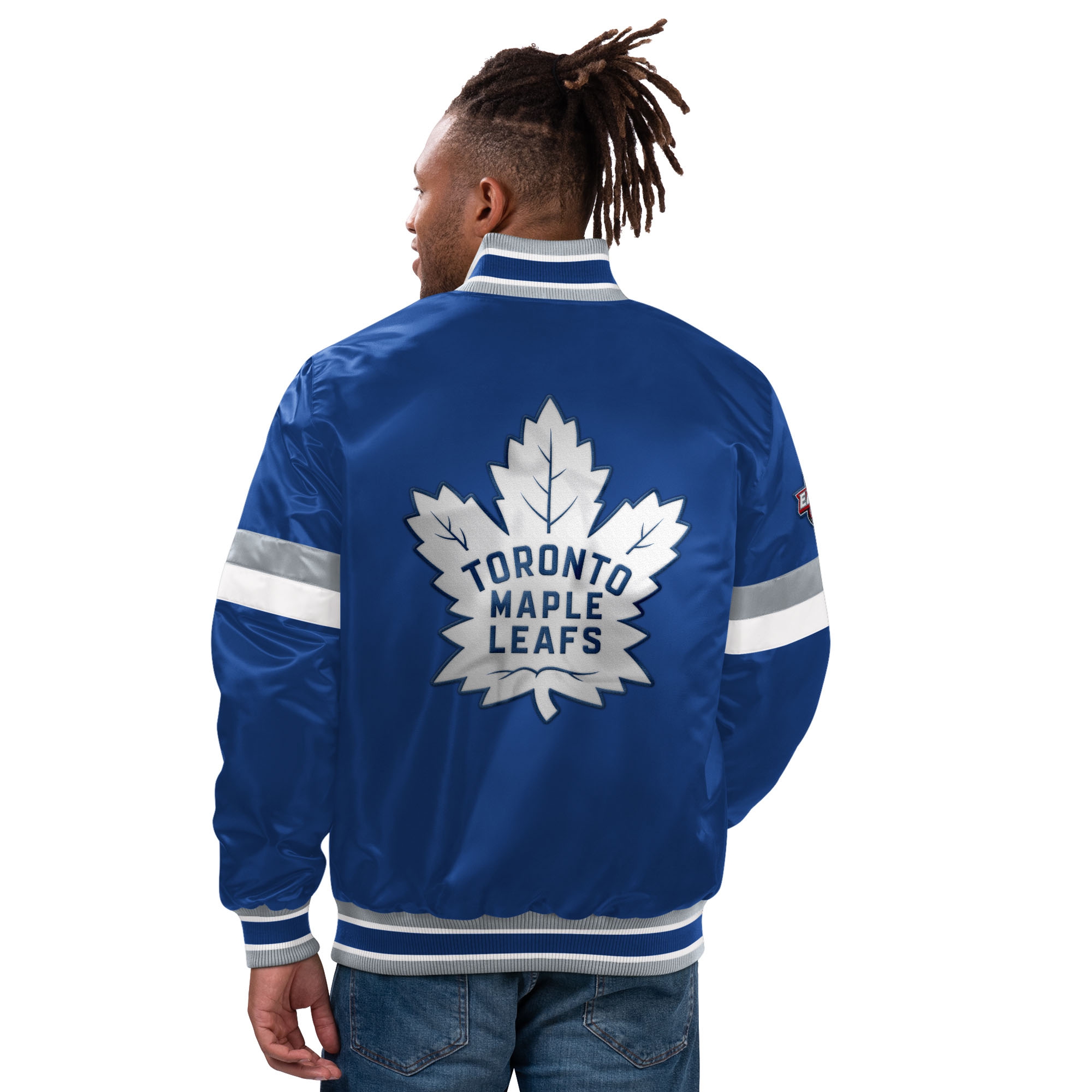 Toronto Maple Leafs Home Game NHL Varsity Satin Jacket