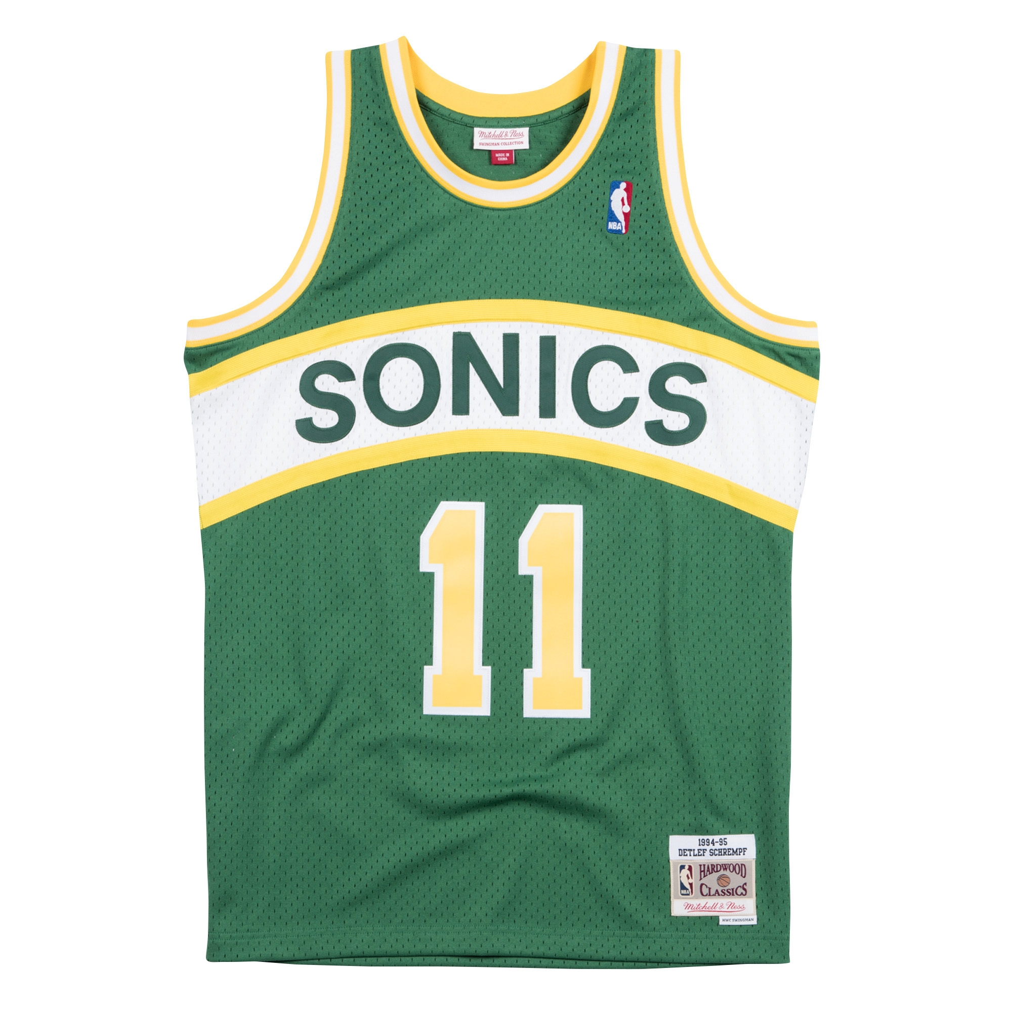 Detlef Schrempf #11 Seattle SuperSonics 1994-95 Swingman NBA Jersey