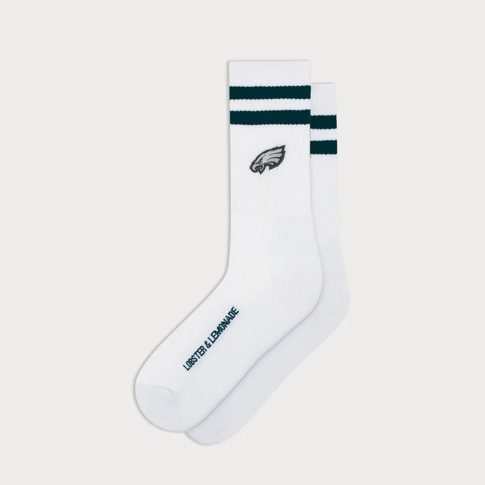 Philadelphia Eagles L&L '90 Classics NFL Crew Socken Weiß