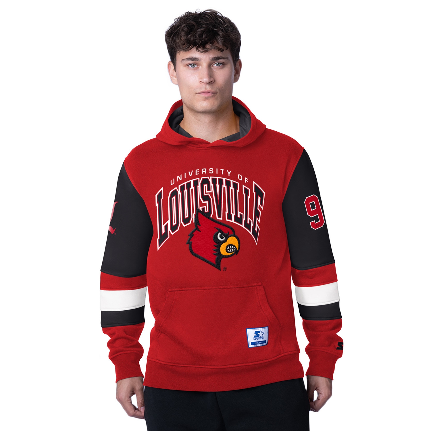 Louisville Cardinals Starter End Zone NCAA Hoodie Rot