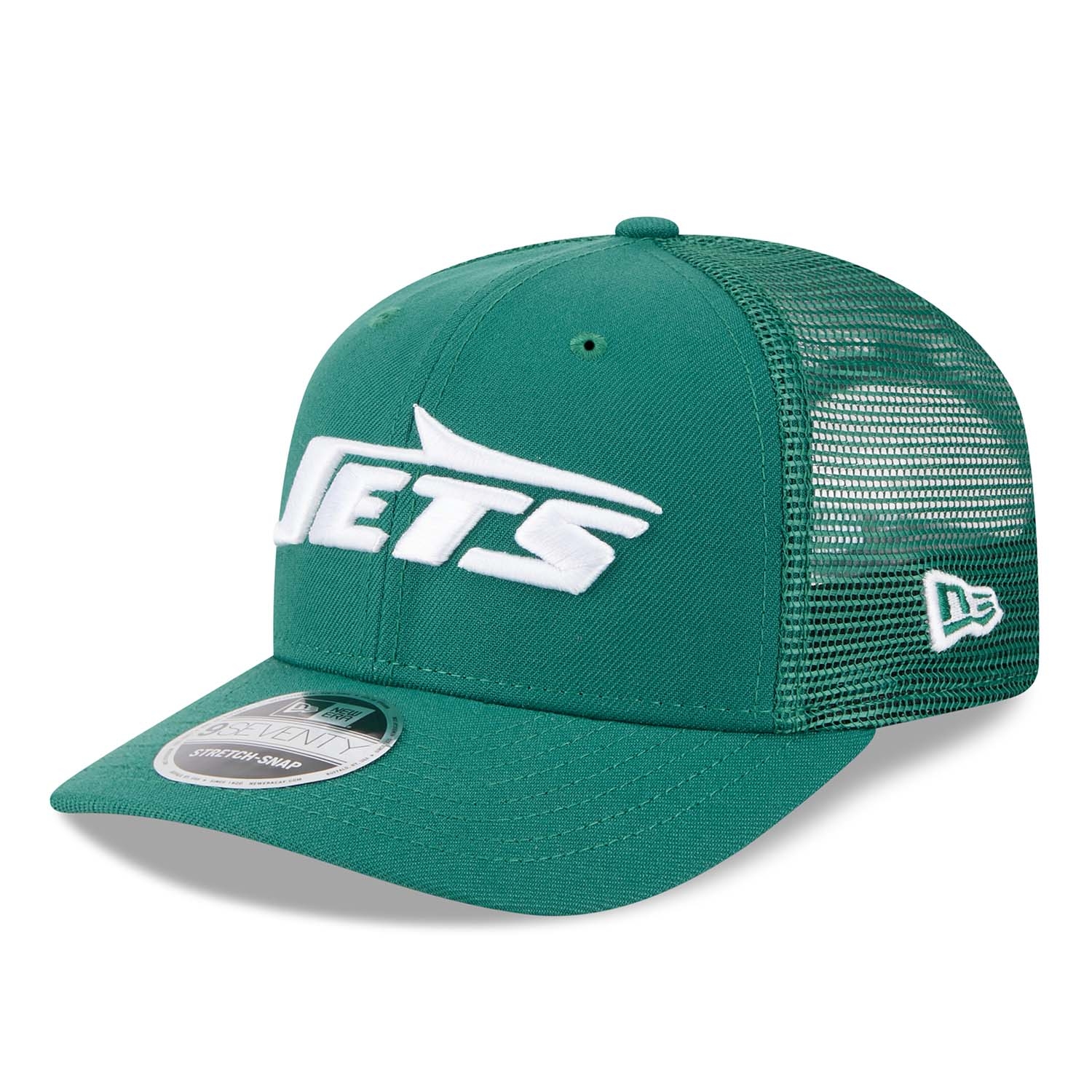 New York Jets New Era Stretch-Snap 9SEVENTY NFL Trucker Cap Grün