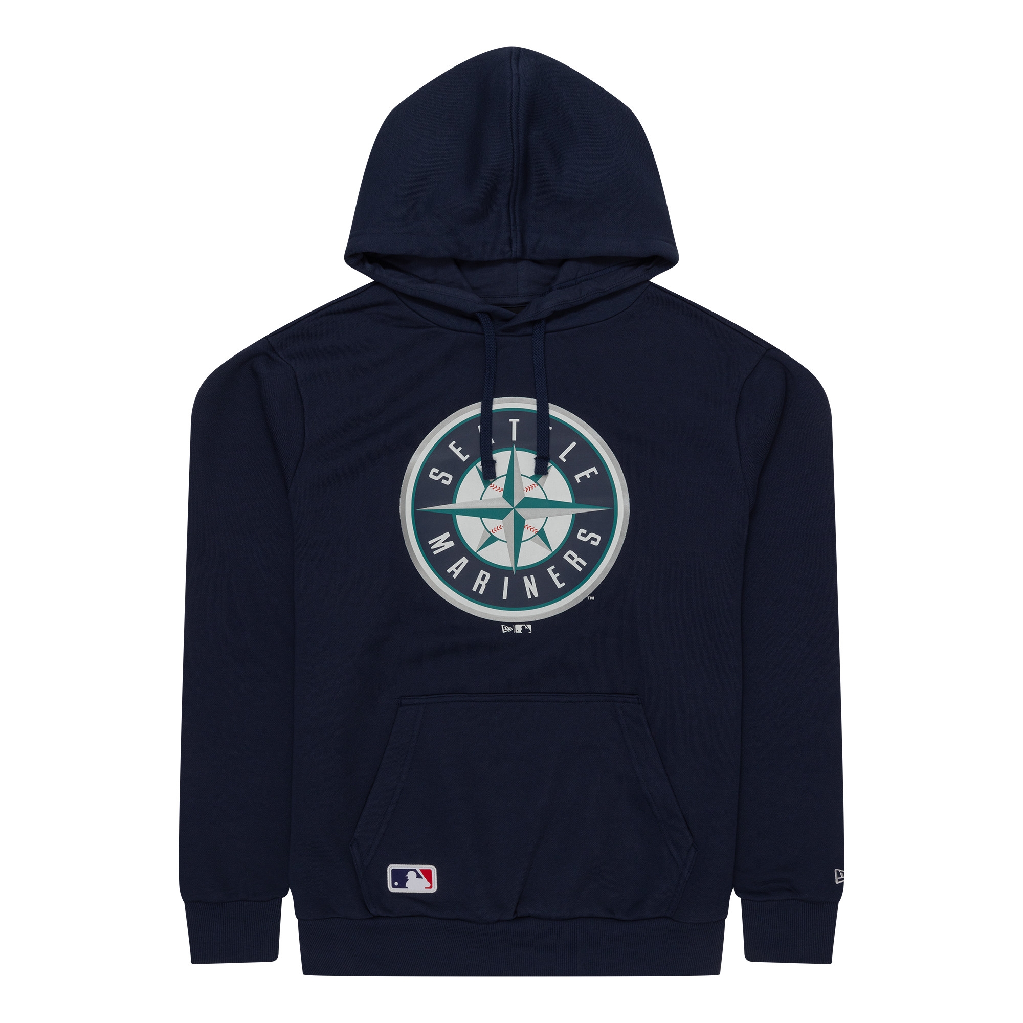Seattle Mariners Team Logo New Era MLB Hoodie Navy