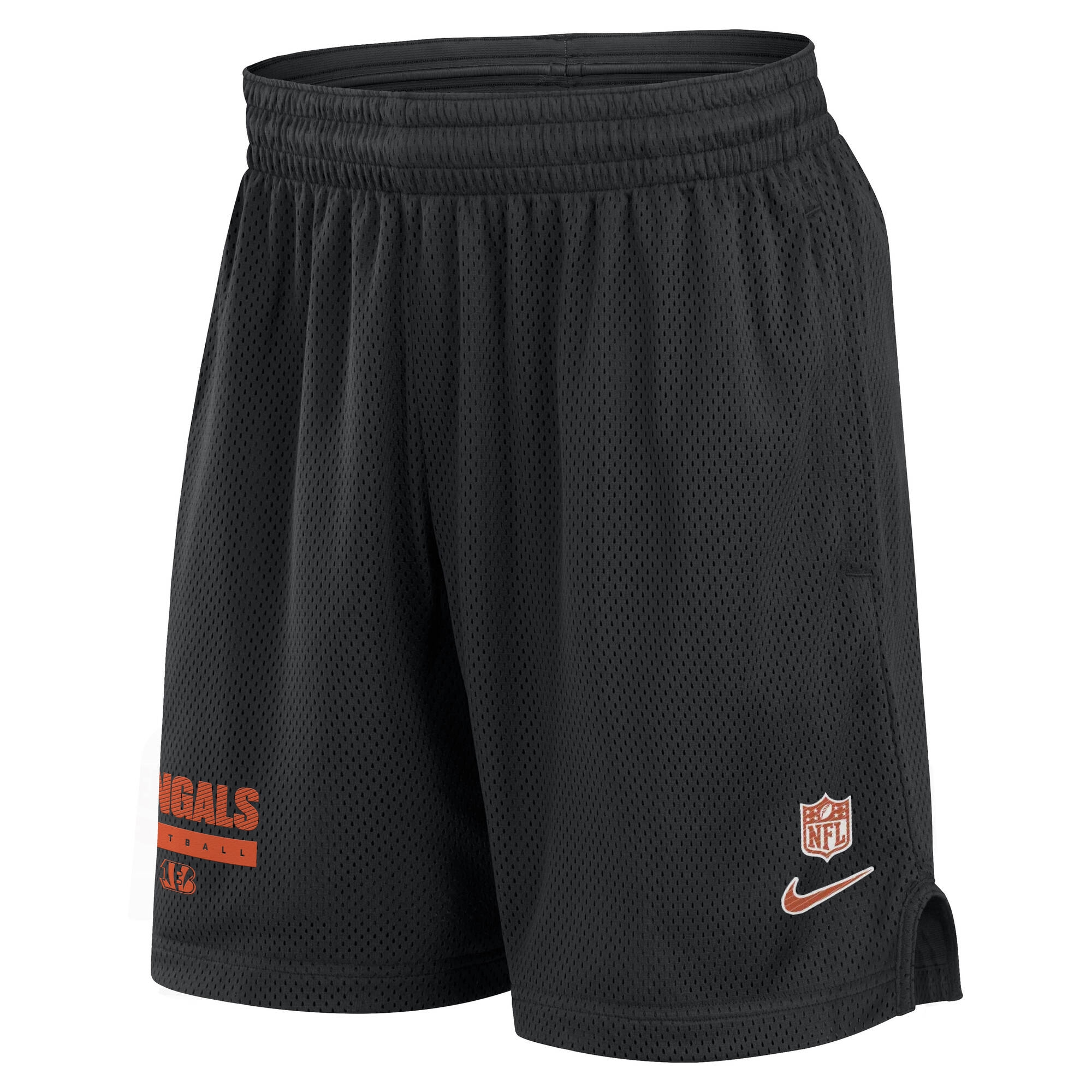 Cincinnati Bengals 2024 NFL Sideline Mesh Nike Dri-FIT Shorts Schwarz