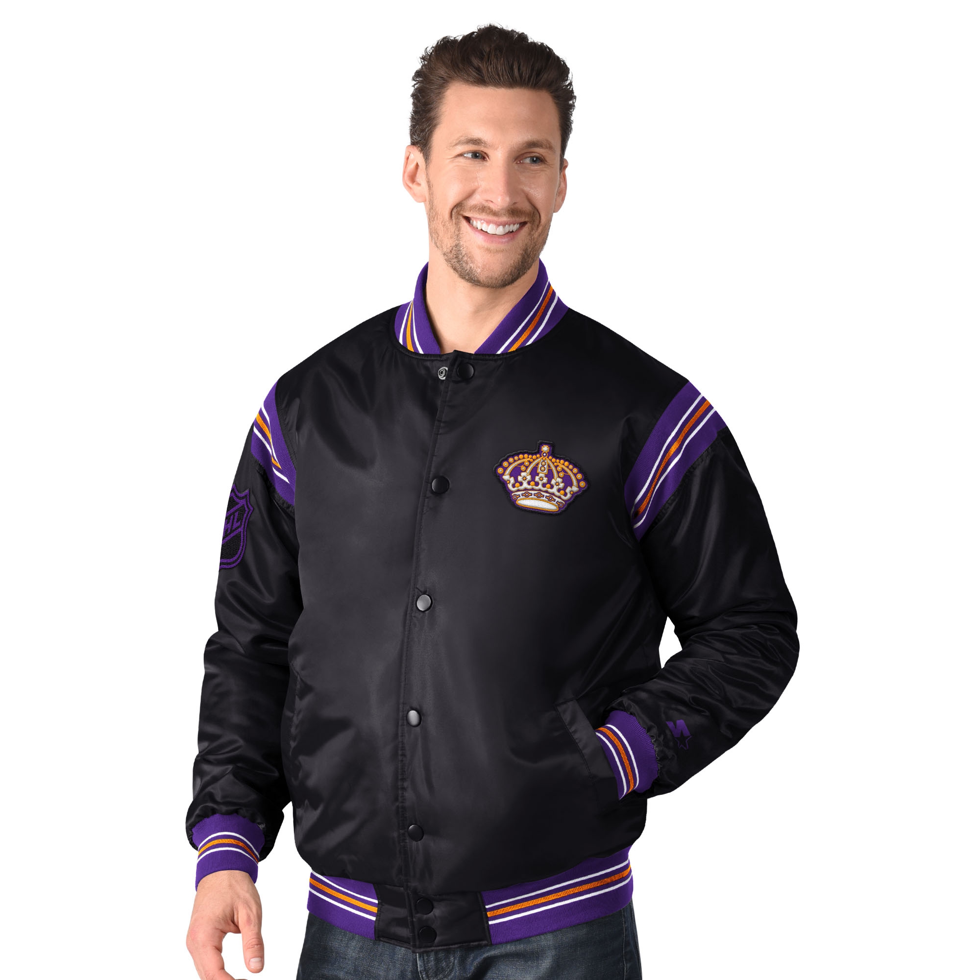 Los Angeles Kings Starter Vintage Enforcer NHL Varsity Jacke