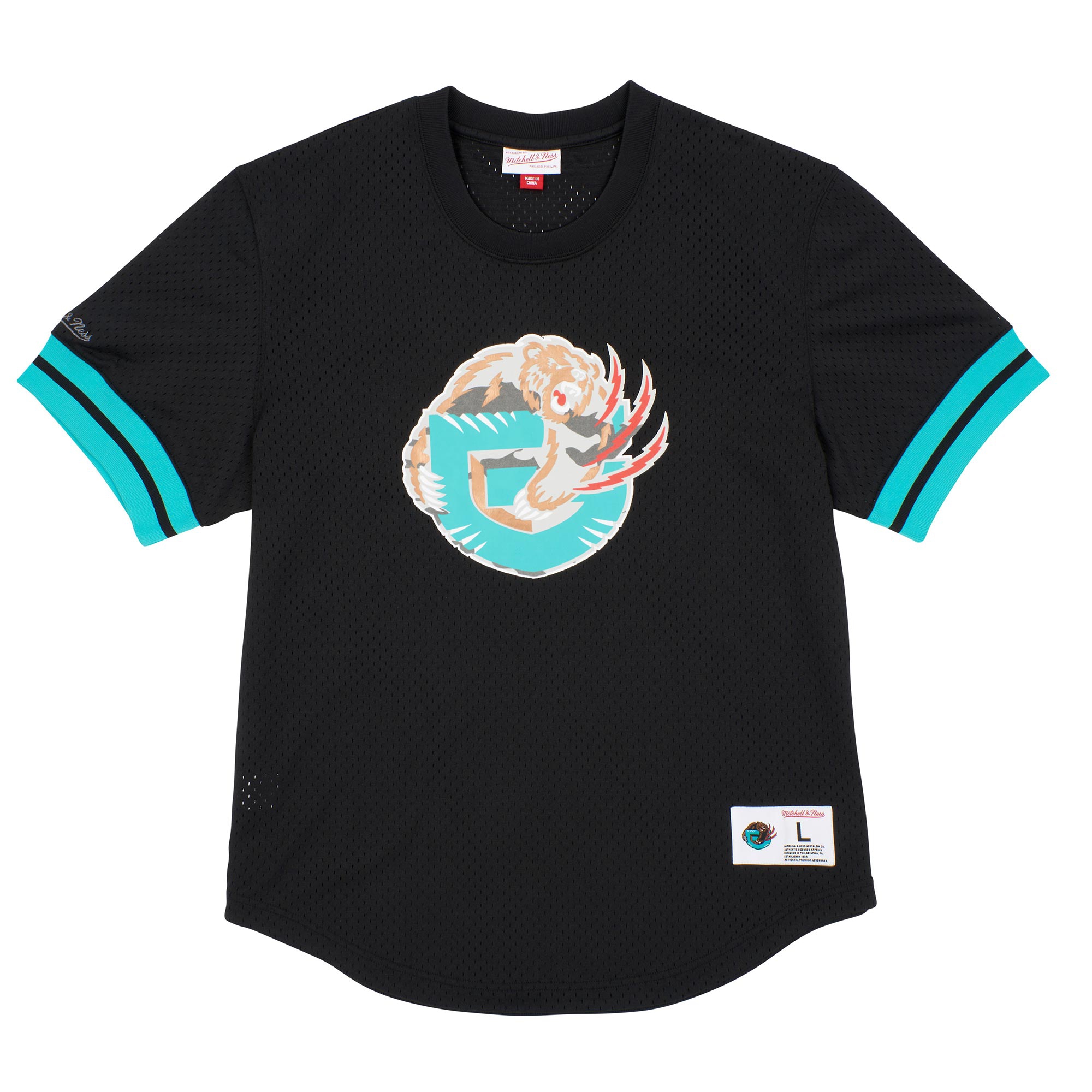 Vancouver Grizzlies Mitchell & Ness Camo Reflective NBA Crew Mesh Jersey