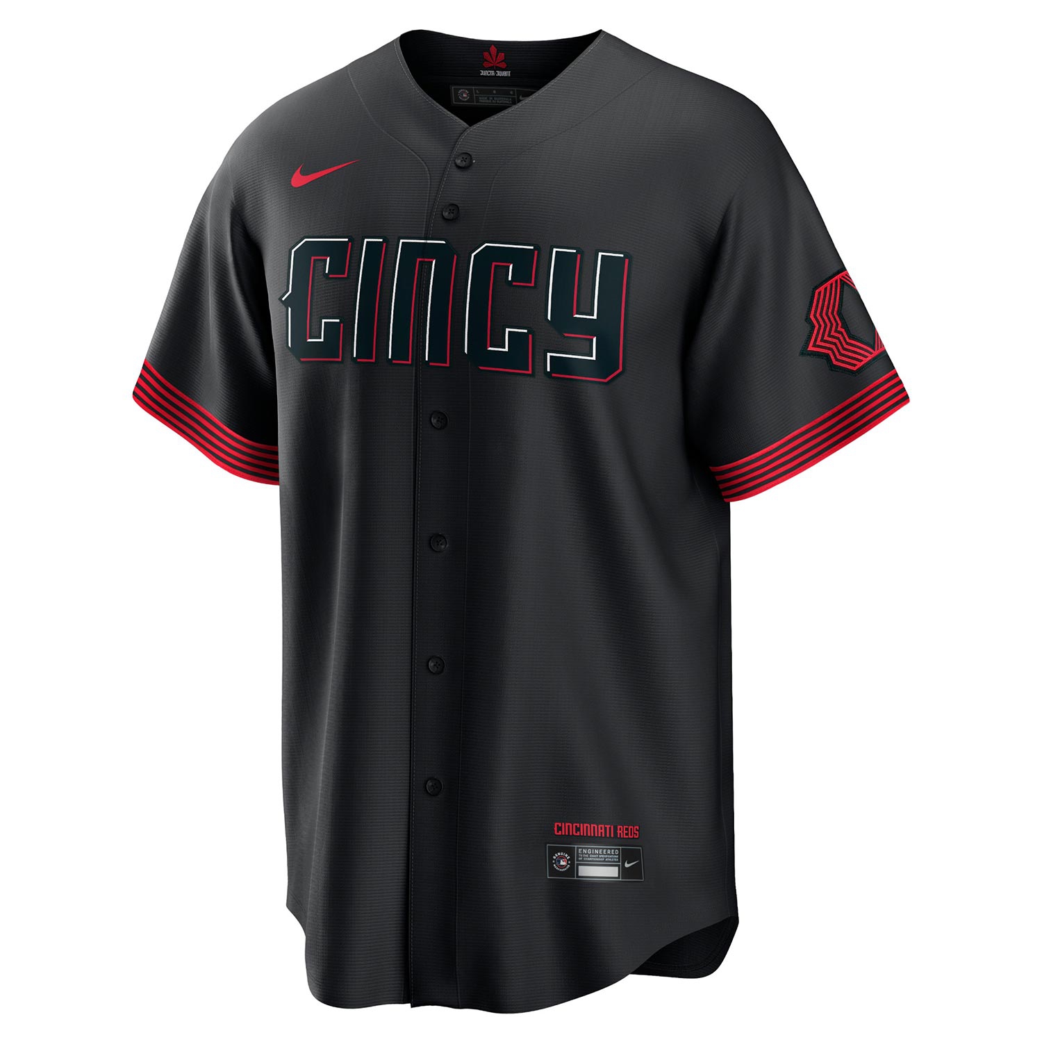 Cincinnati Reds Nike City Connect MLB Trikot Schwarz