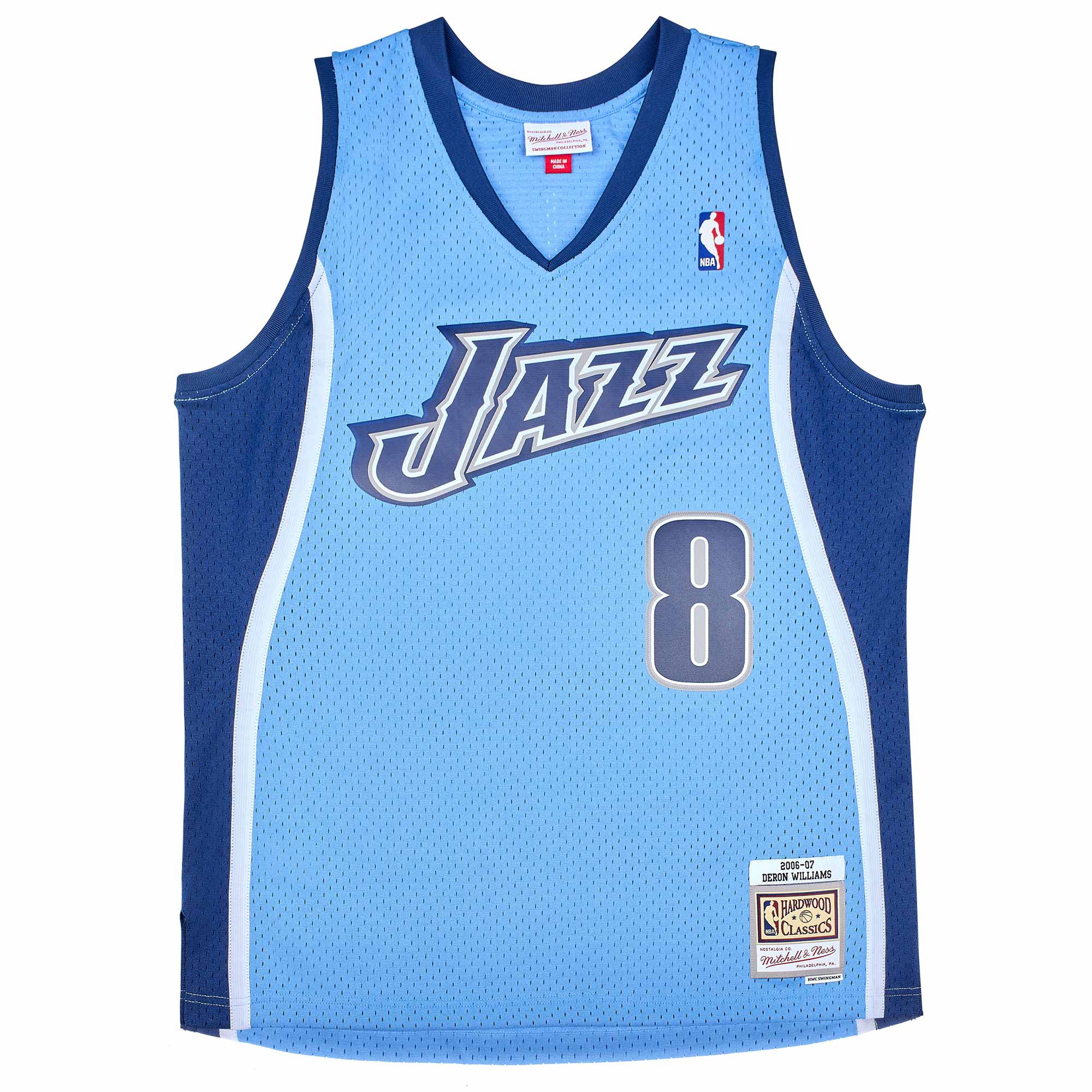 Deron Williams #8 Utah Jazz 2006-07 Mitchell & Ness Swingman NBA Trikot Blau