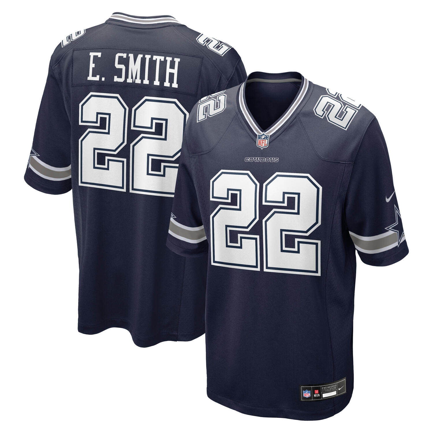 Emmitt Smith #22 Dallas Cowboys Game NFL Legend Trikot Navy