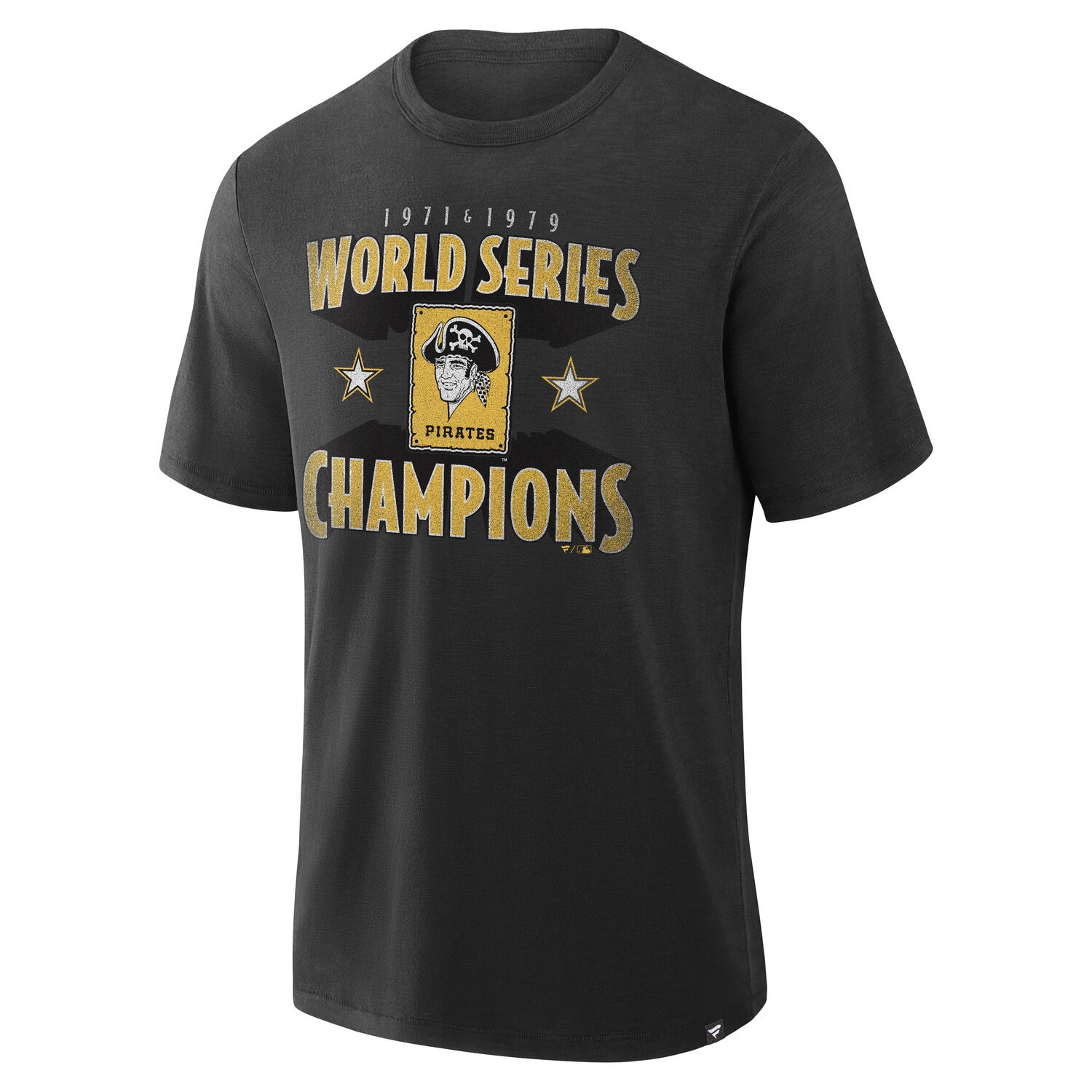 Pittsburgh Pirates Retro Stadium Slub MLB T-Shirt Schwarz