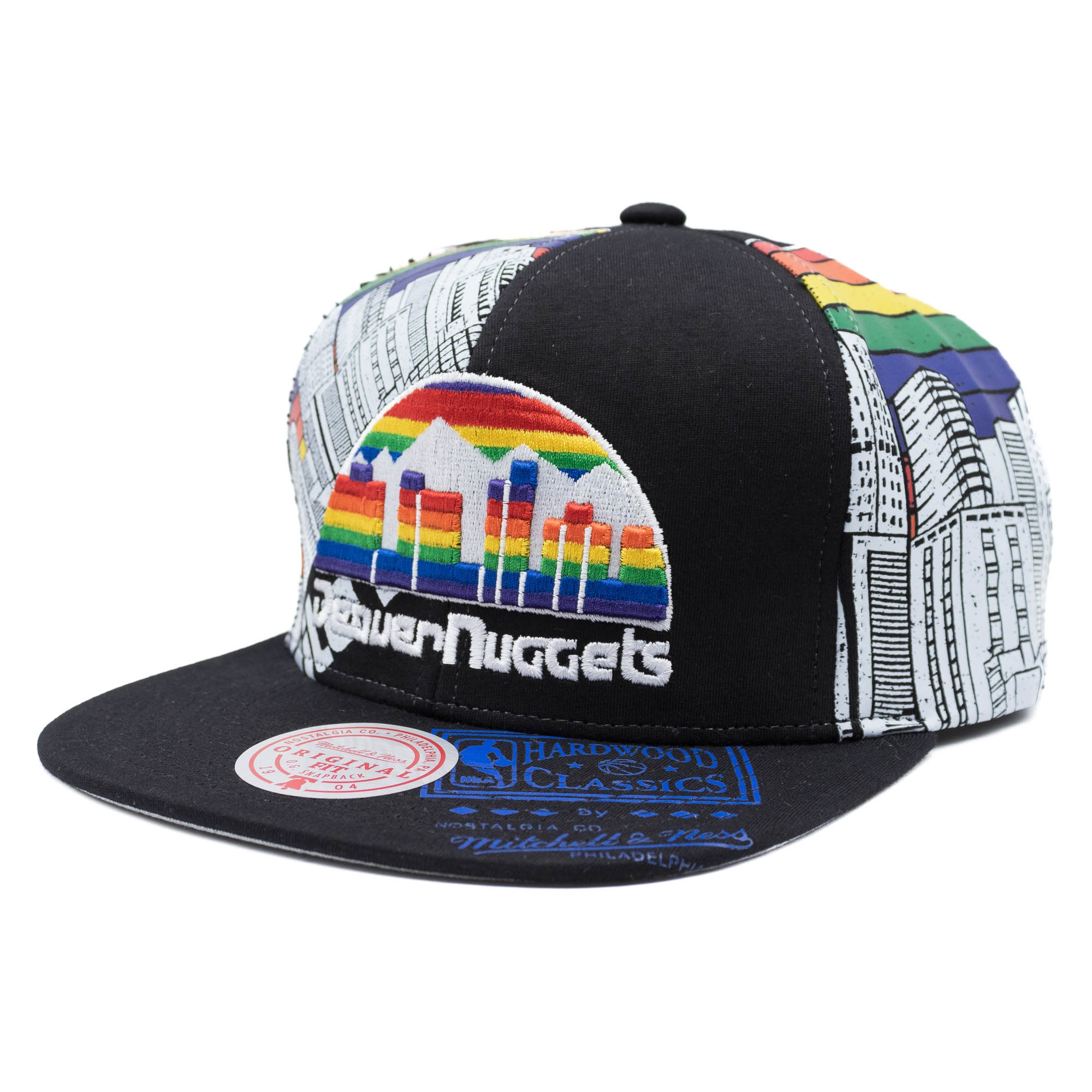 Denver Nuggets Shirt Remix Mitchell & Ness Snapback NBA Cap Black