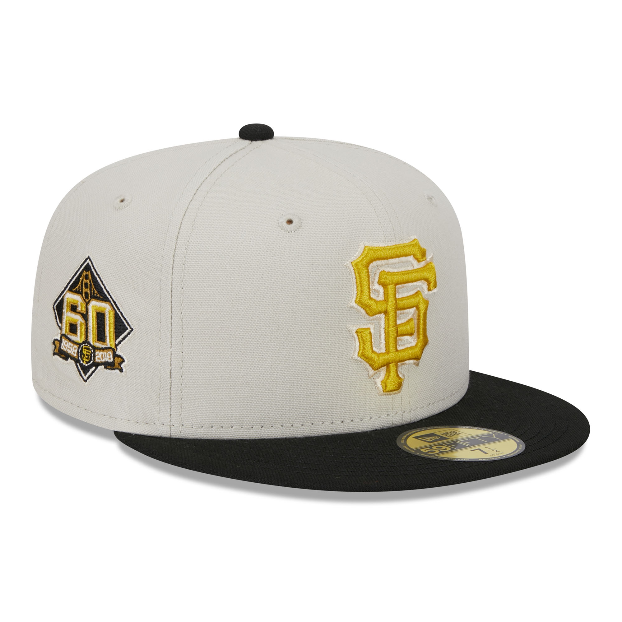 San Francisco Giants Two-Tone Stone New Era 59FIFTY Fitted MLB Cap