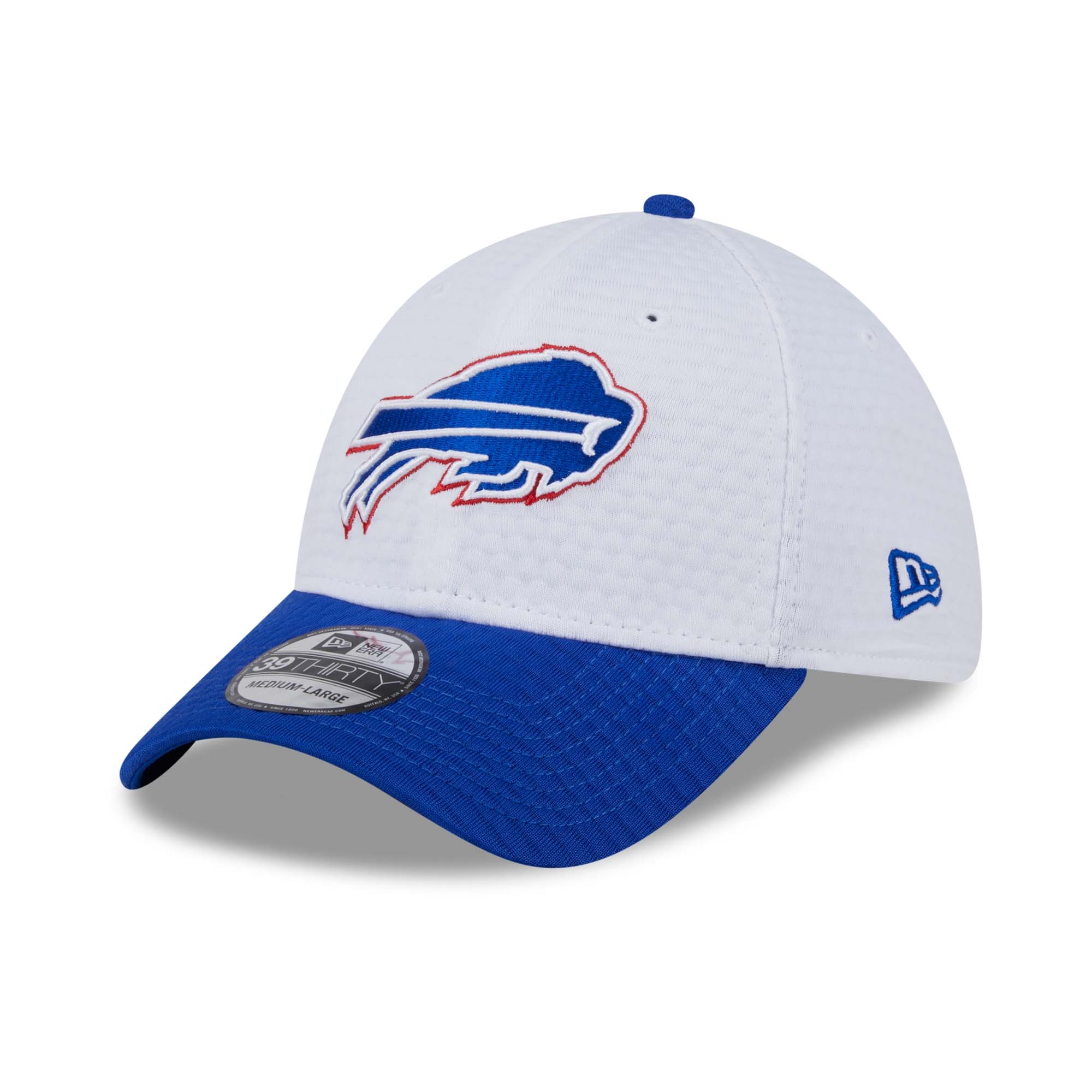 Buffalo Bills 2024 NFL Training Camp New Era 39THIRTY Flex Cap White