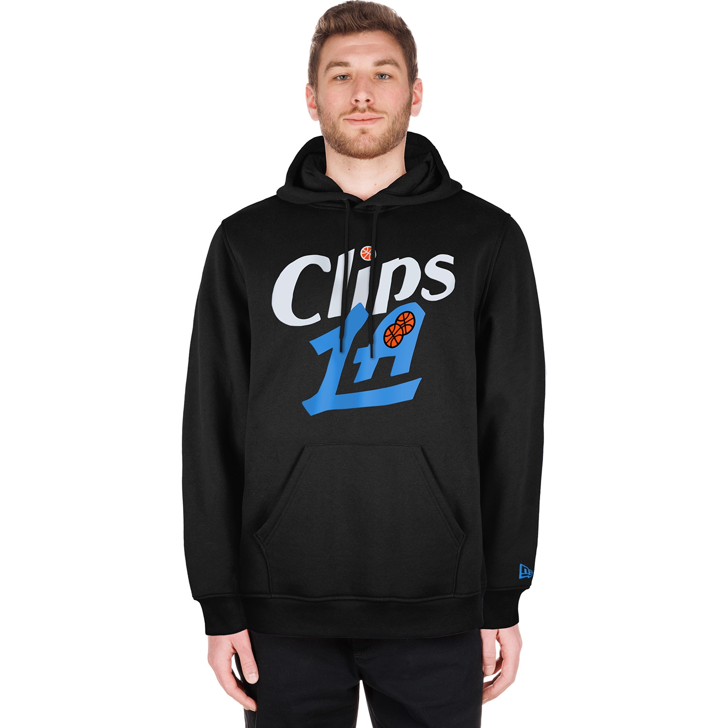 Los Angeles Clippers 2024 NBA City Edition New Era Hoodie Schwarz