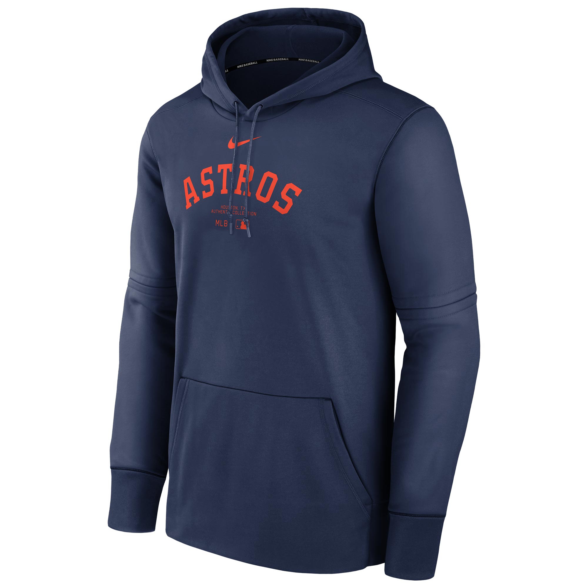 Houston Astros 2024 MLB Authentic Practice Nike Therma Hoodie Navy