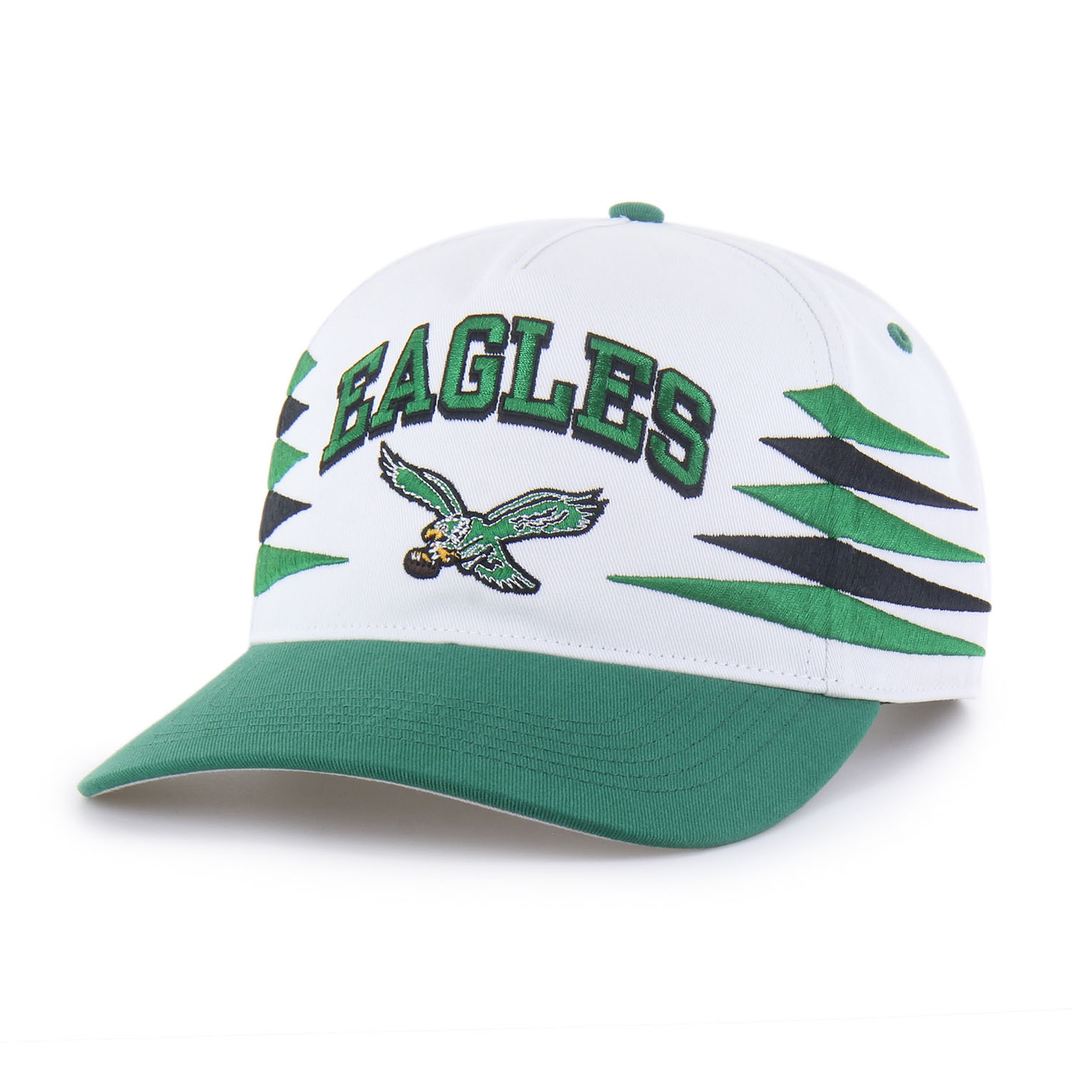 Philadelphia Eagles Historic Diamond Cut '47 Hitch RF Snapback NFL Cap Weiß