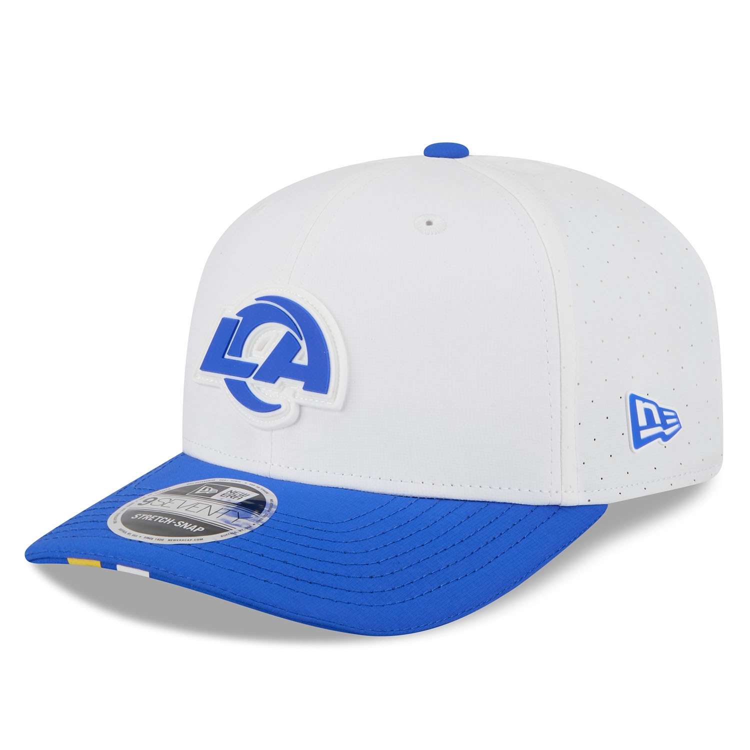 Los Angeles Rams 2025 NFL Training Camp New Era 9SEVENTY Stretch-Snap Cap OTC White