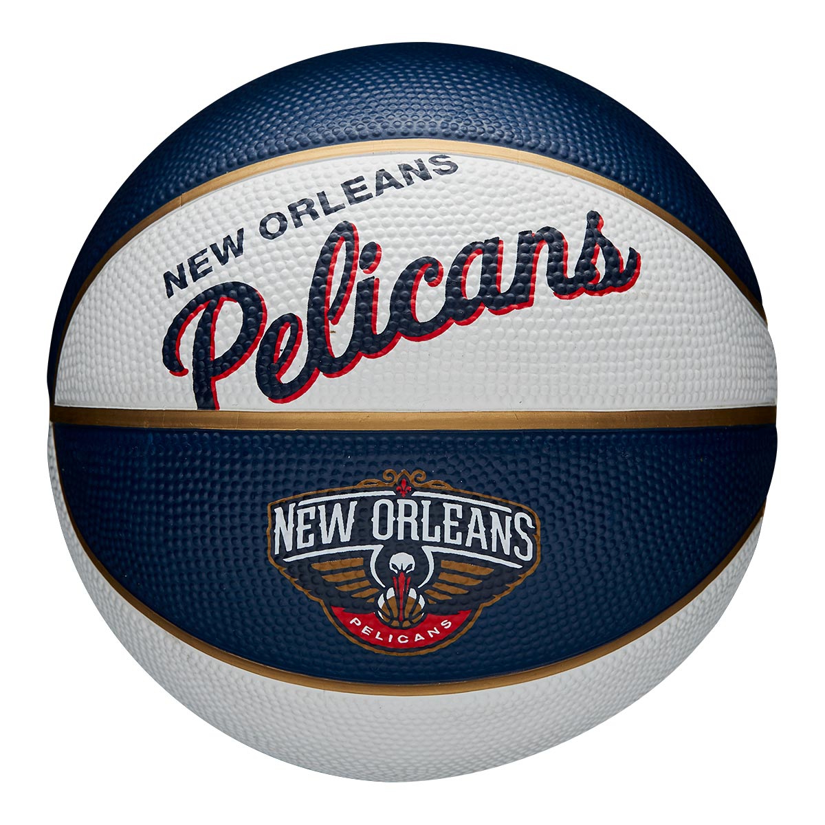 New Orleans Pelicans NBA Retro Wilson Mini Basketball (Size 3)
