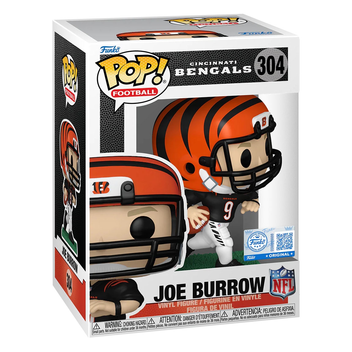 Funko POP! #304 Joe Burrow Cincinnati Bengals Vinyl NFL Figur