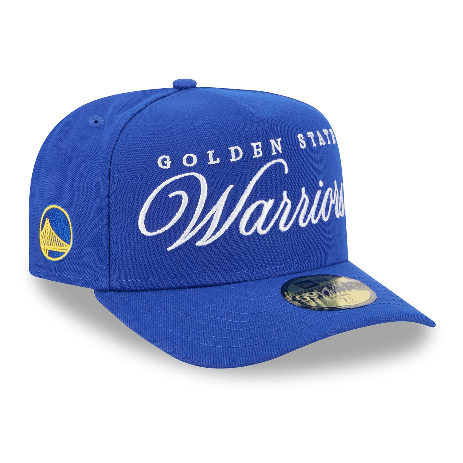 Golden State Warriors 2025 NBA Draft New Era 59FIFTY A-Frame Fitted Cap Blau