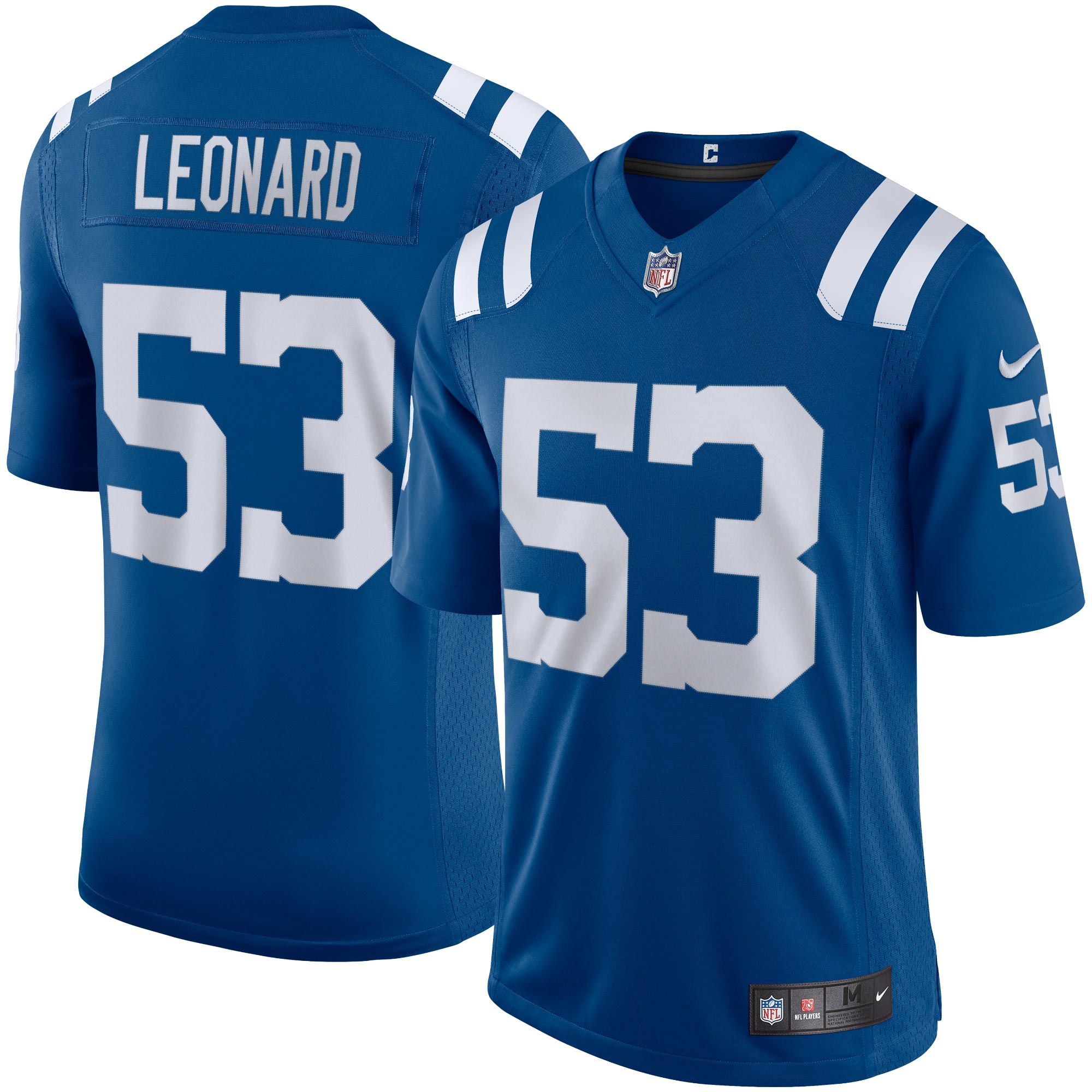 Shaquille Leonard #53 Indianapolis Colts Nike Speed Machine Limited NFL Trikot Blau