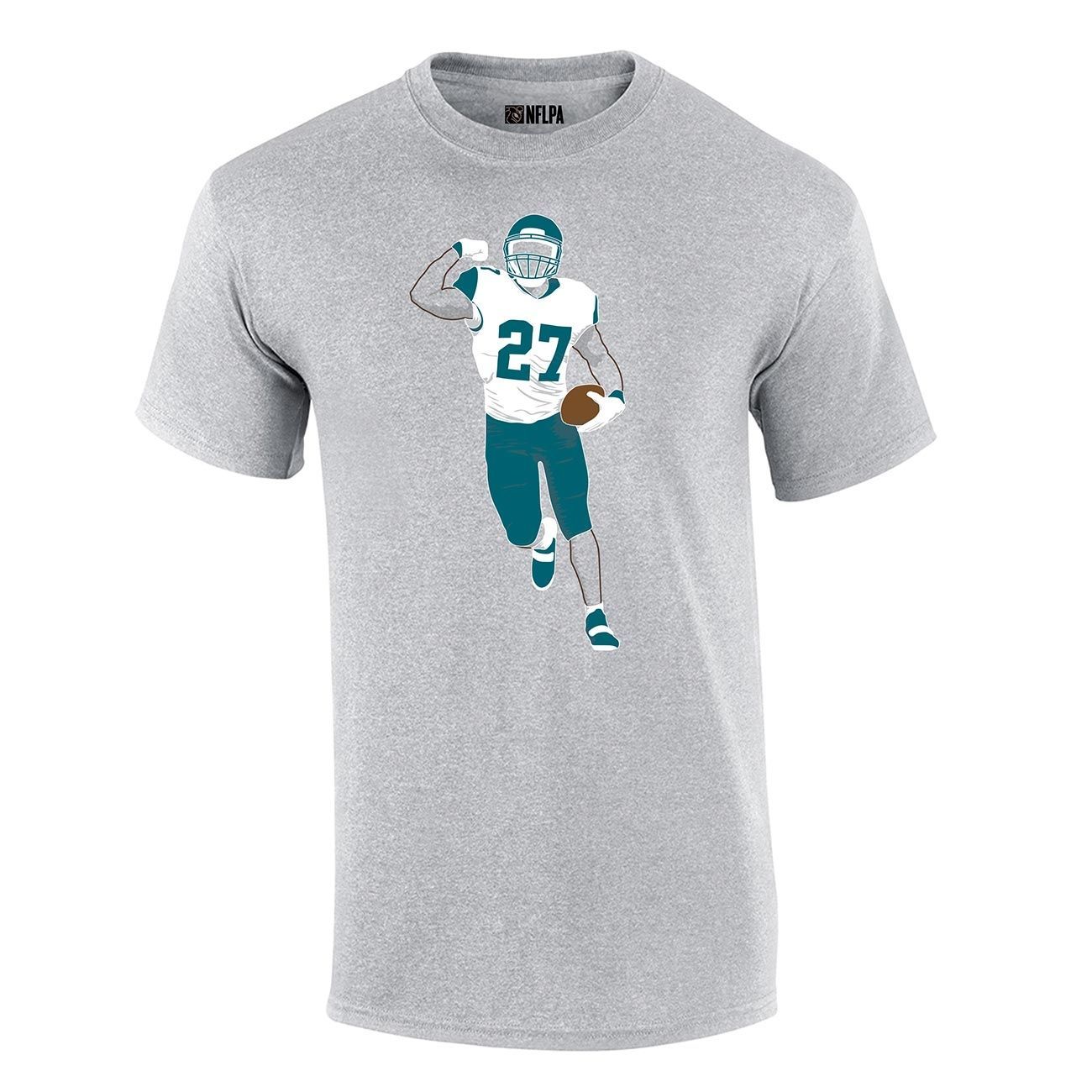 Leonard Fournette #27 Jacksonville Jaguars Silhouette NFL T-Shirt
