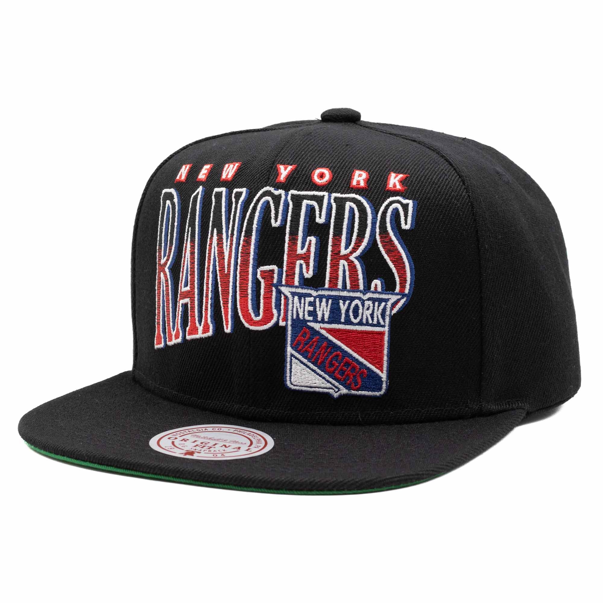 New York Rangers Line Works Mitchell & Ness Original Fit Snapback NHL Cap