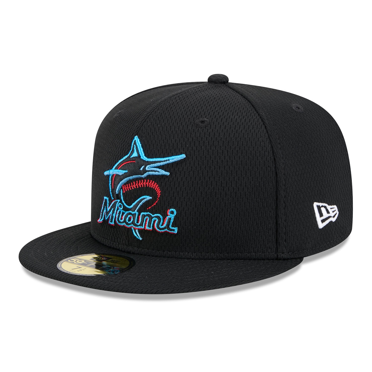 Miami Marlins 2025 MLB Clubhouse 59FIFTY Fitted Cap Black