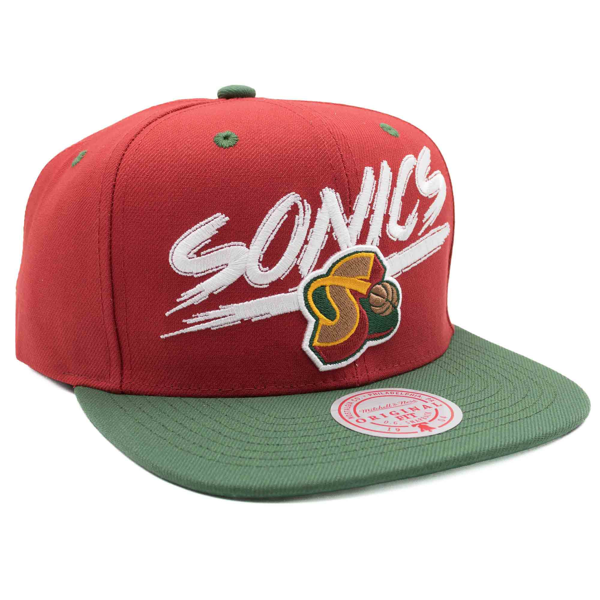 Seattle Supersonics Transcript Mitchell & Ness Snapback NBA Cap