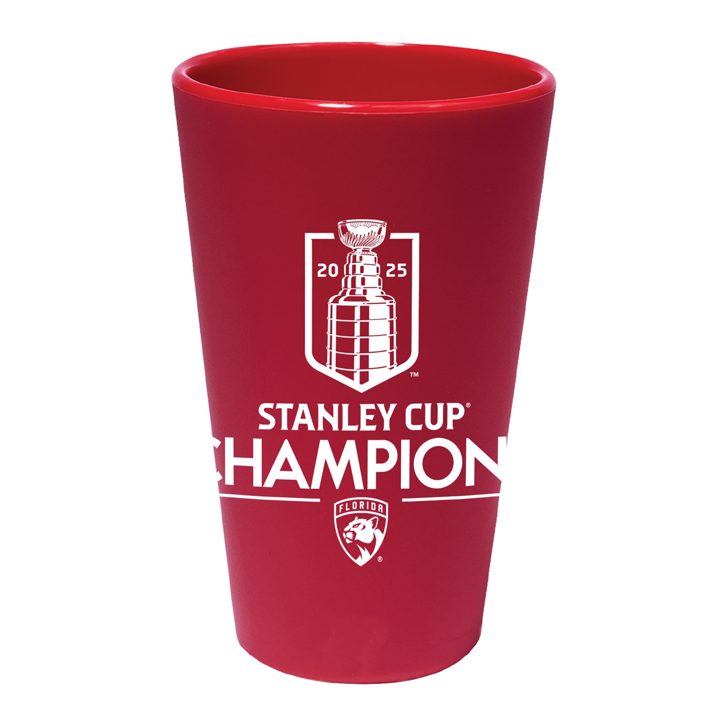 Florida Panthers 2025 Stanley Cup Champions Silicone Pint Glas