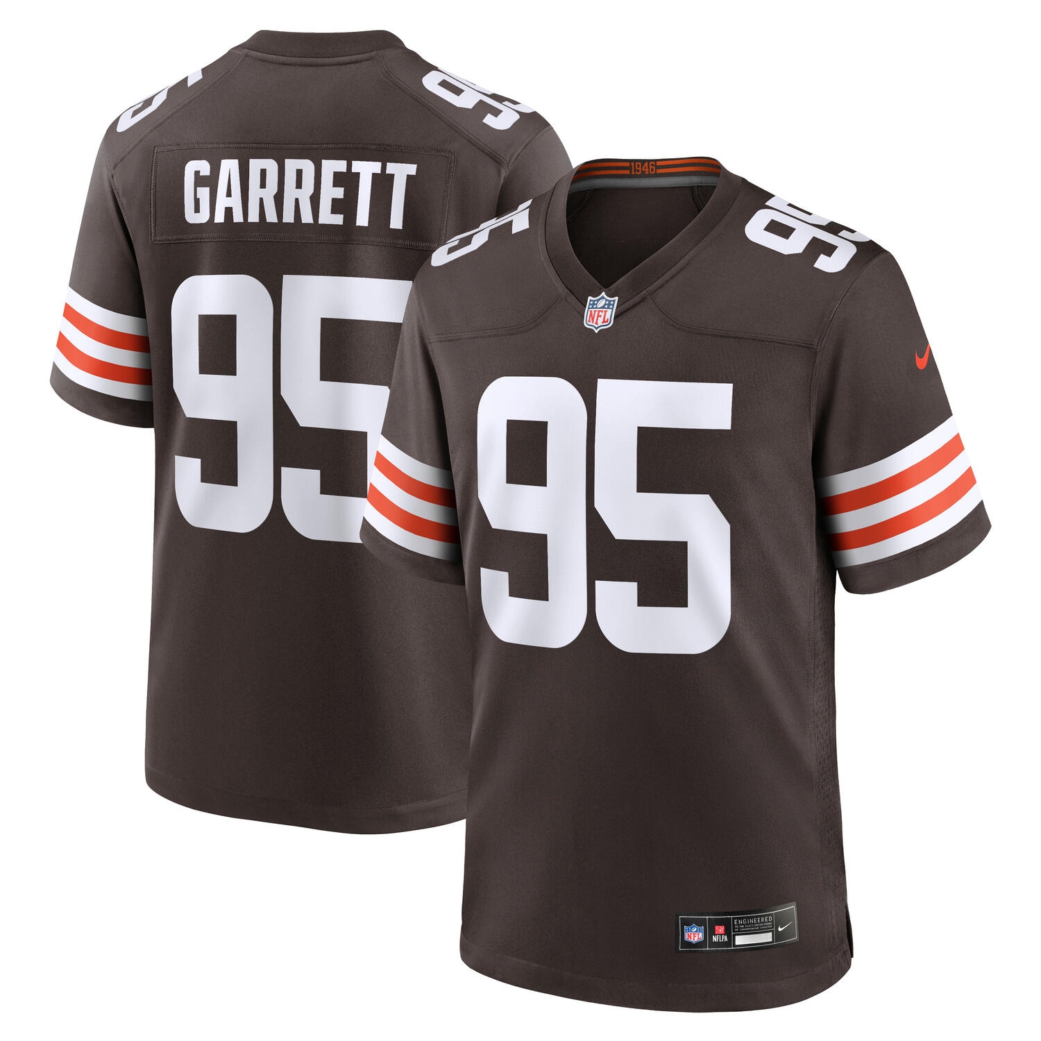 Myles Garrett #95 Cleveland Browns Nike Game NFL Jersey Brown