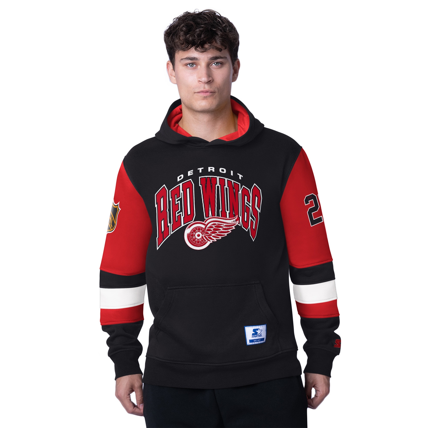 Detroit Red Wings Starter End Zone NHL Hoodie
