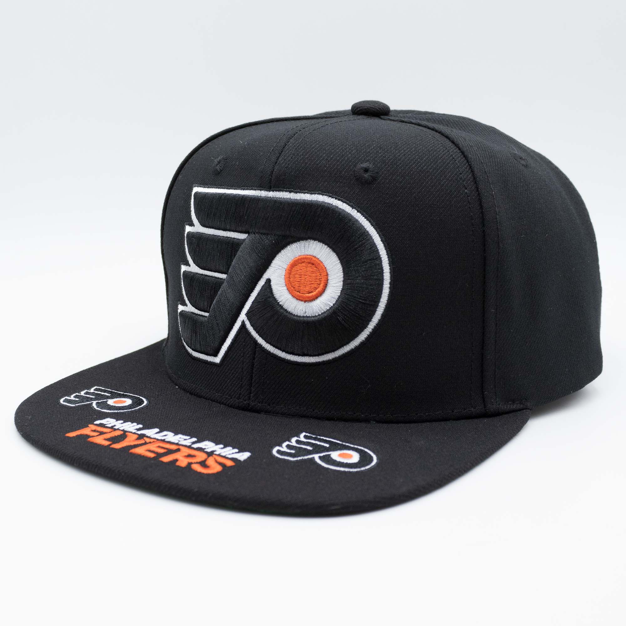 Philadelphia Flyers Hat Trick Mitchell & Ness Snapback NHL Cap Schwarz