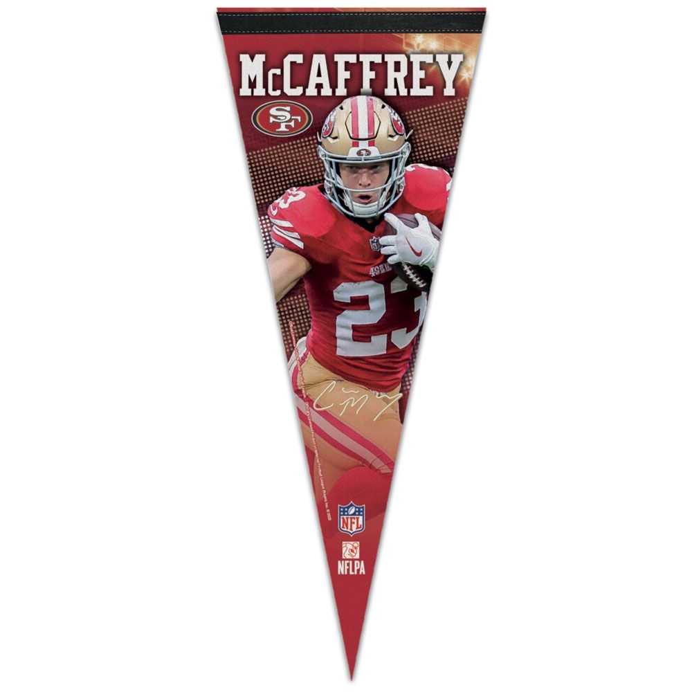 Christian McCaffrey San Francisco 49ers Premium NFL Wimpel
