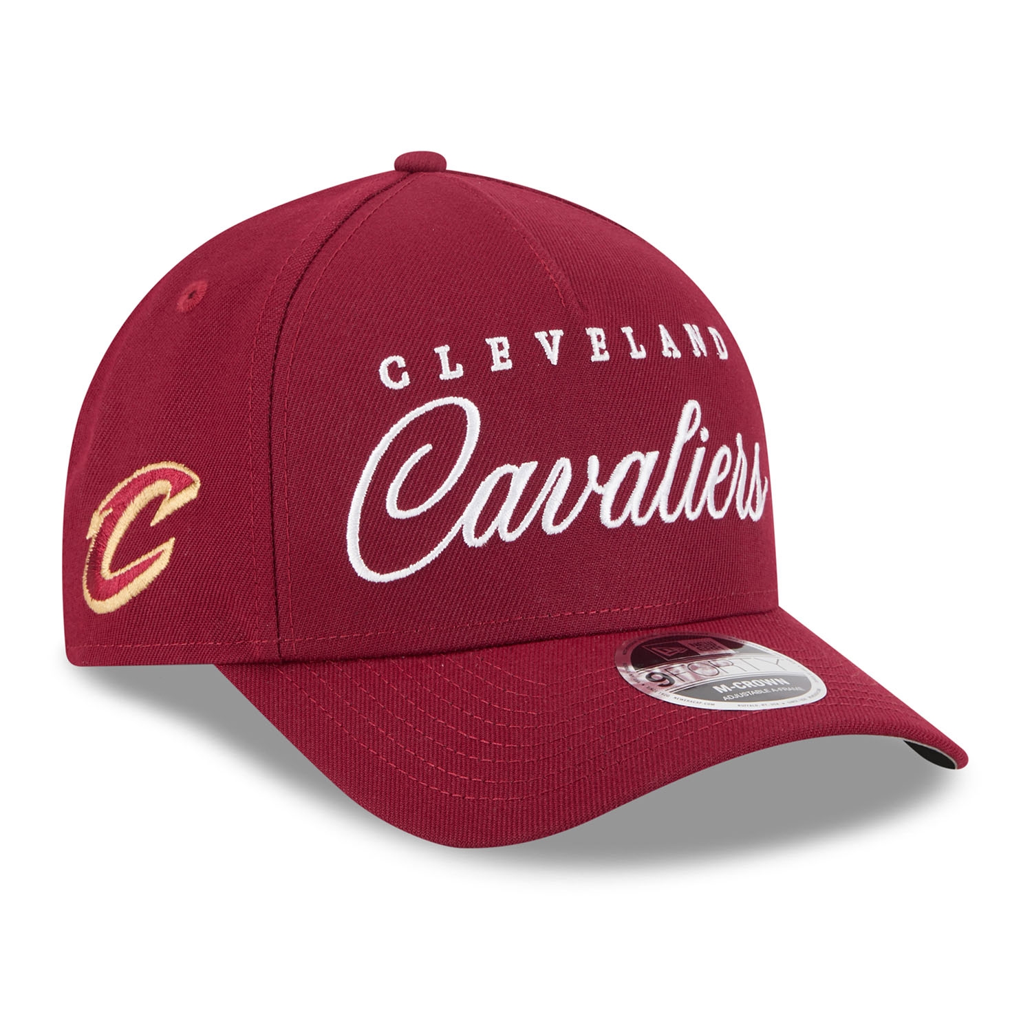 Cleveland Cavaliers 2025 NBA Draft 9FORTY M-Crown A-Frame Snapback Cap Burgunder